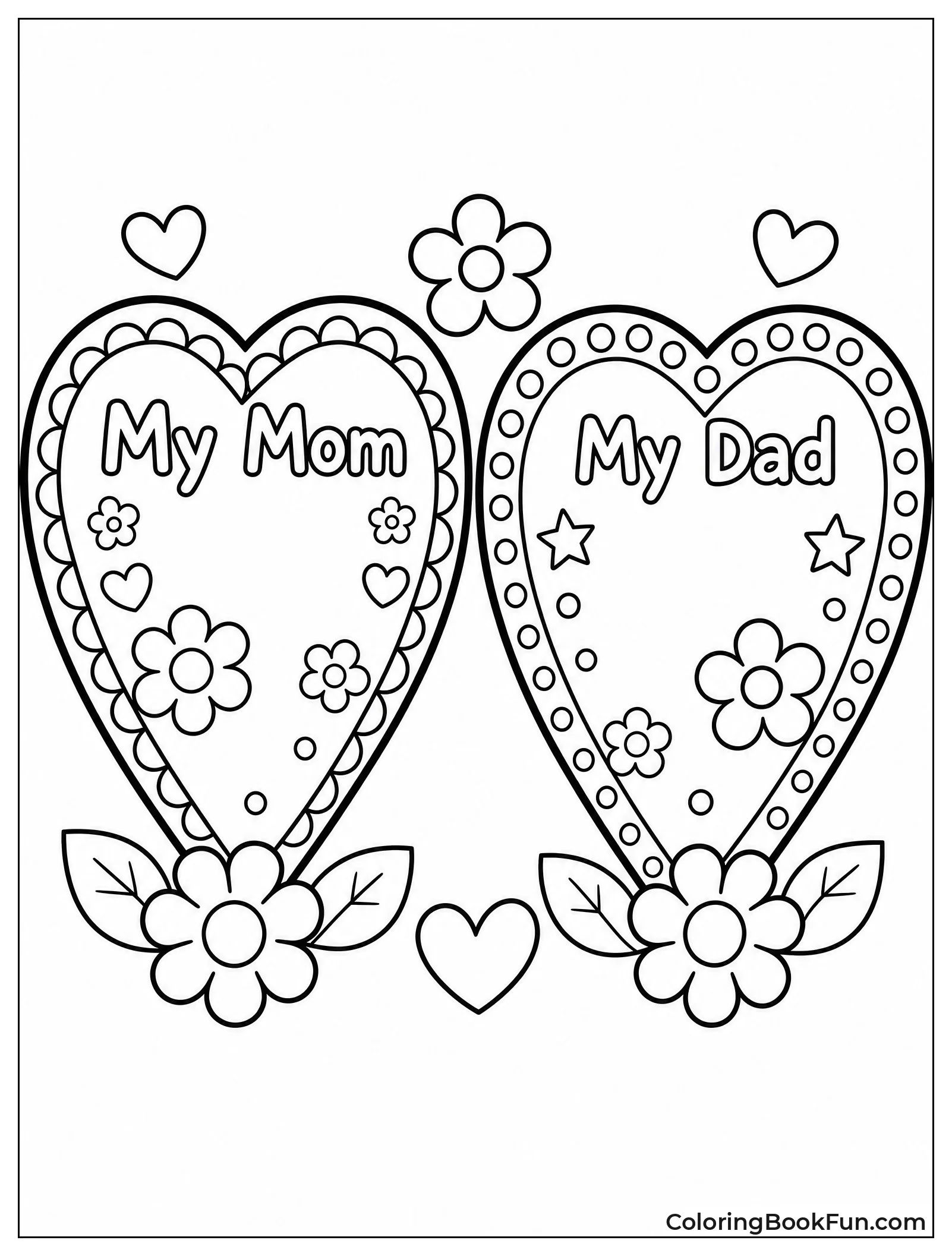 Two Hearts for Mom and Dad