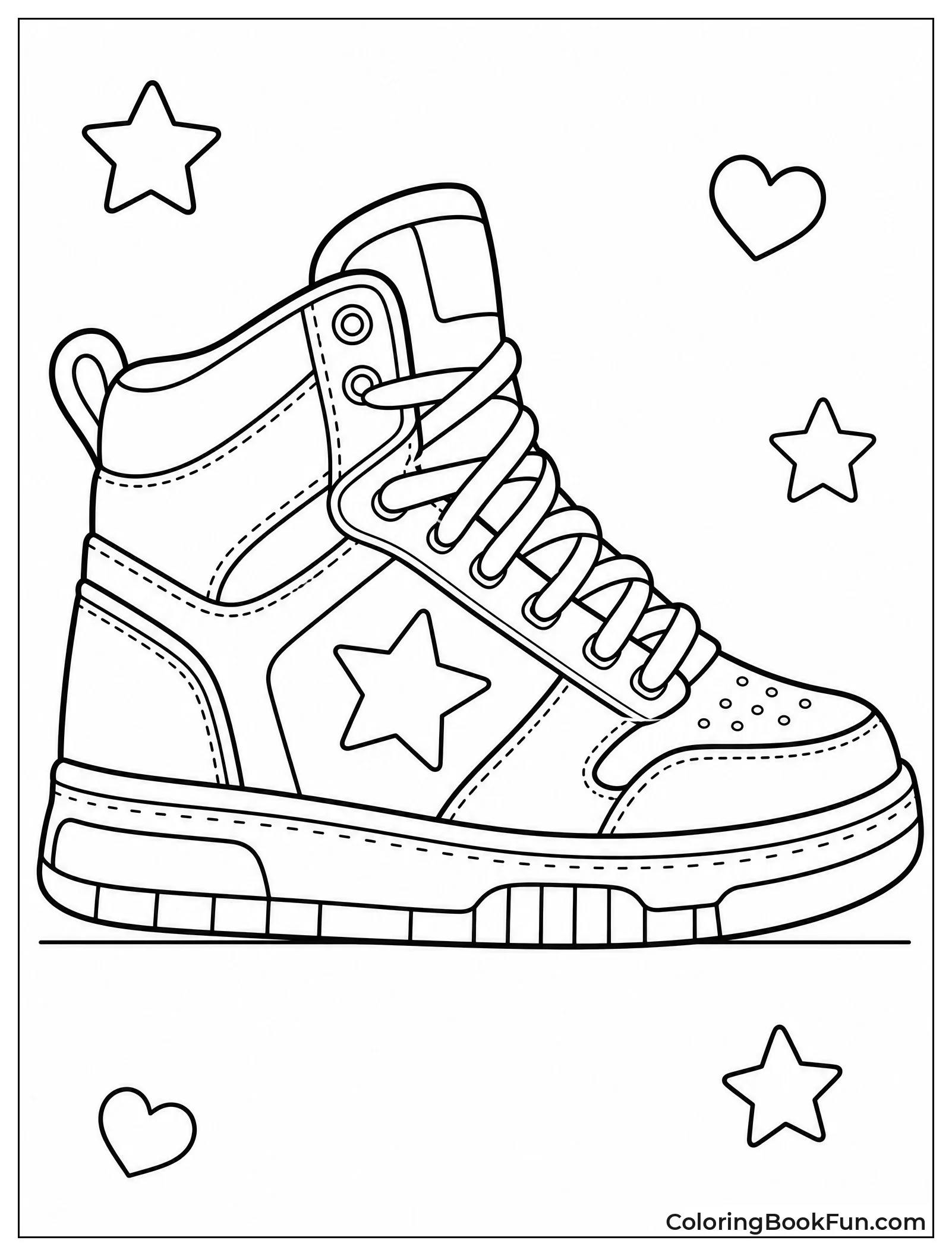 Trendy High Top Sneaker to Color