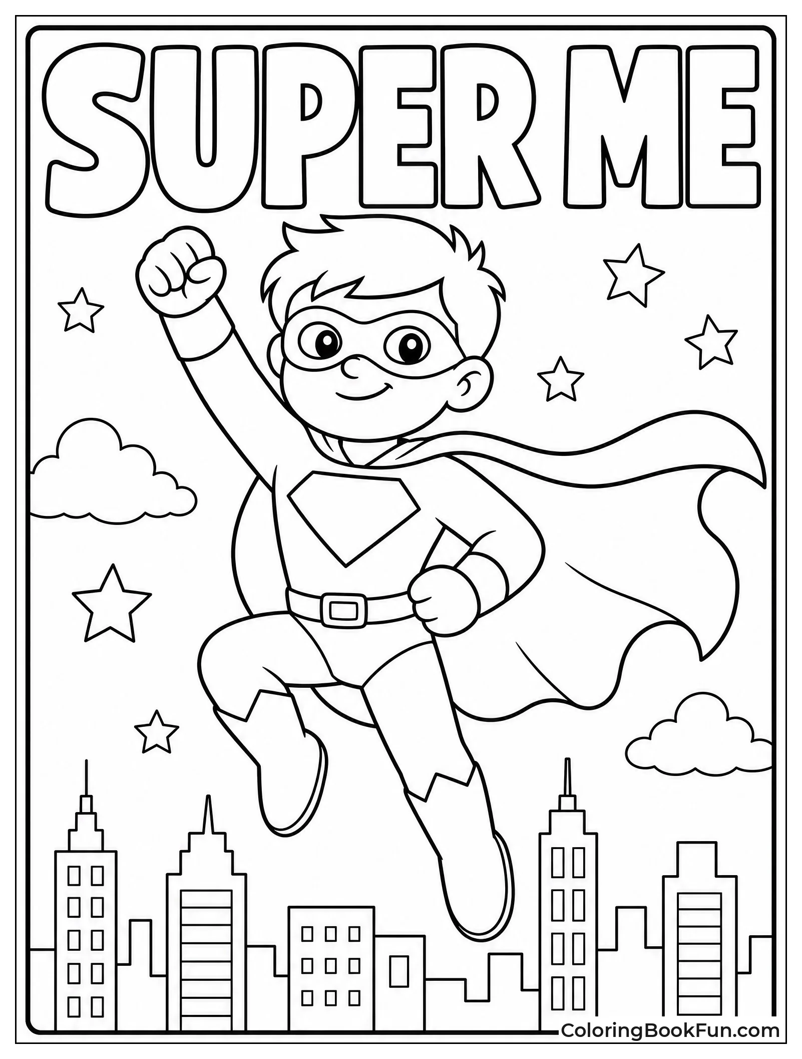 Superhero Silhouette with Blank Emblem