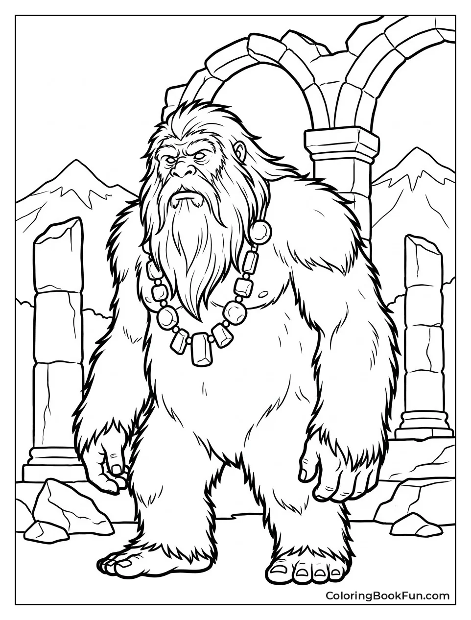 Ancient Guardian Yeti with Jewelry
