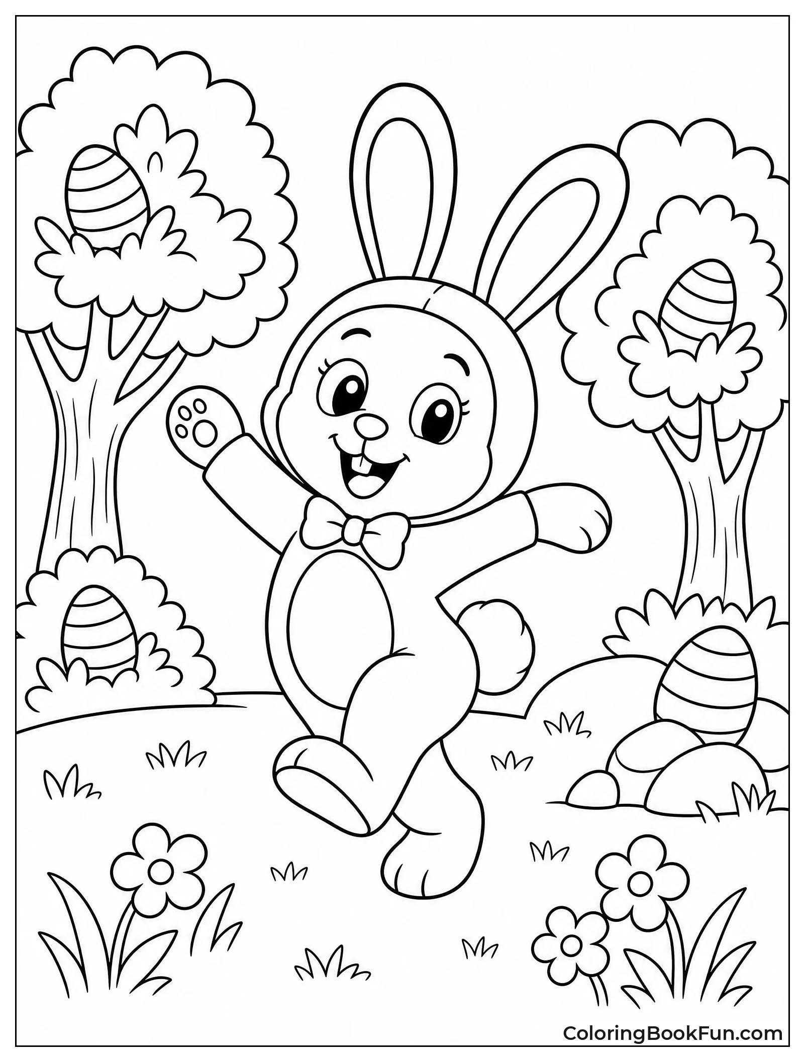 Zipper Dances Among Colorful Eggs