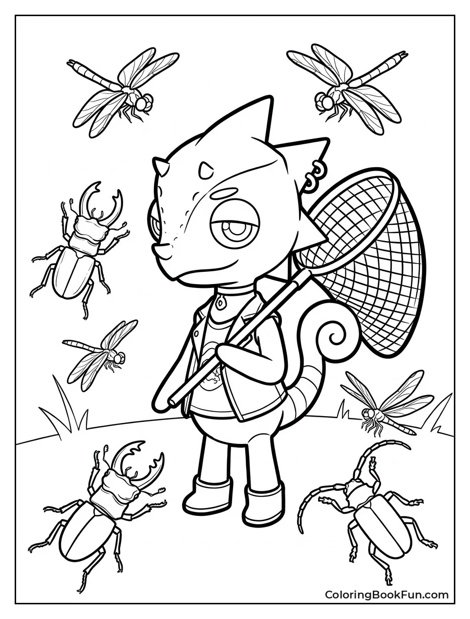 Flick Shows His Bug Sketches