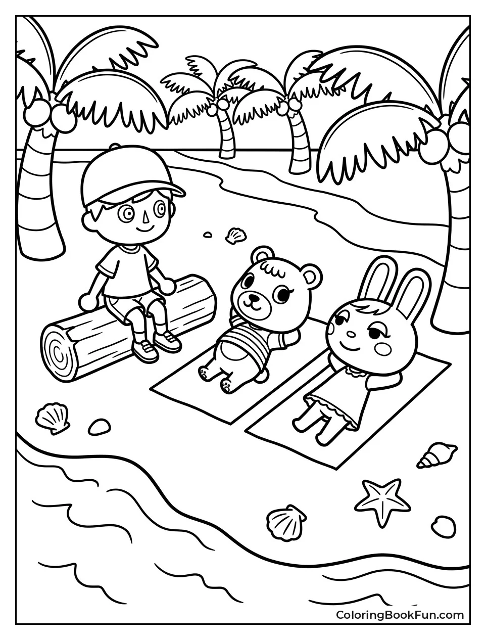 Relaxing on the Sandy Beach