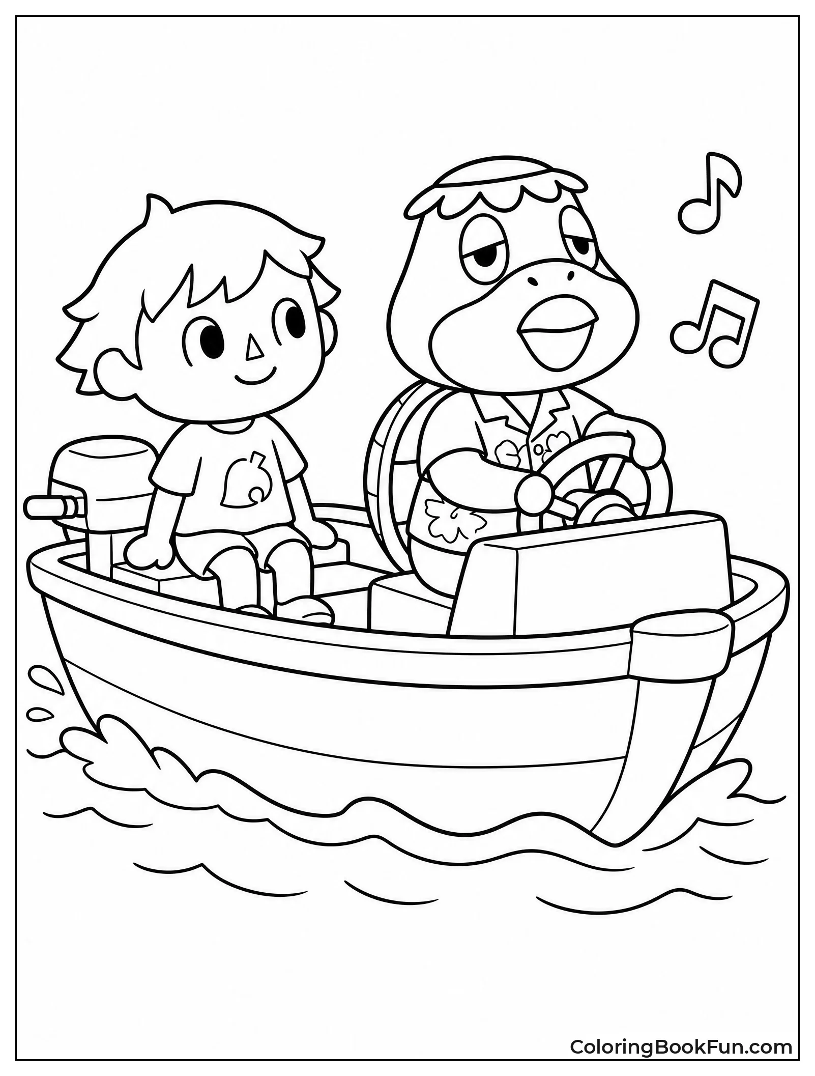 Kappn Sings While Steering Boat