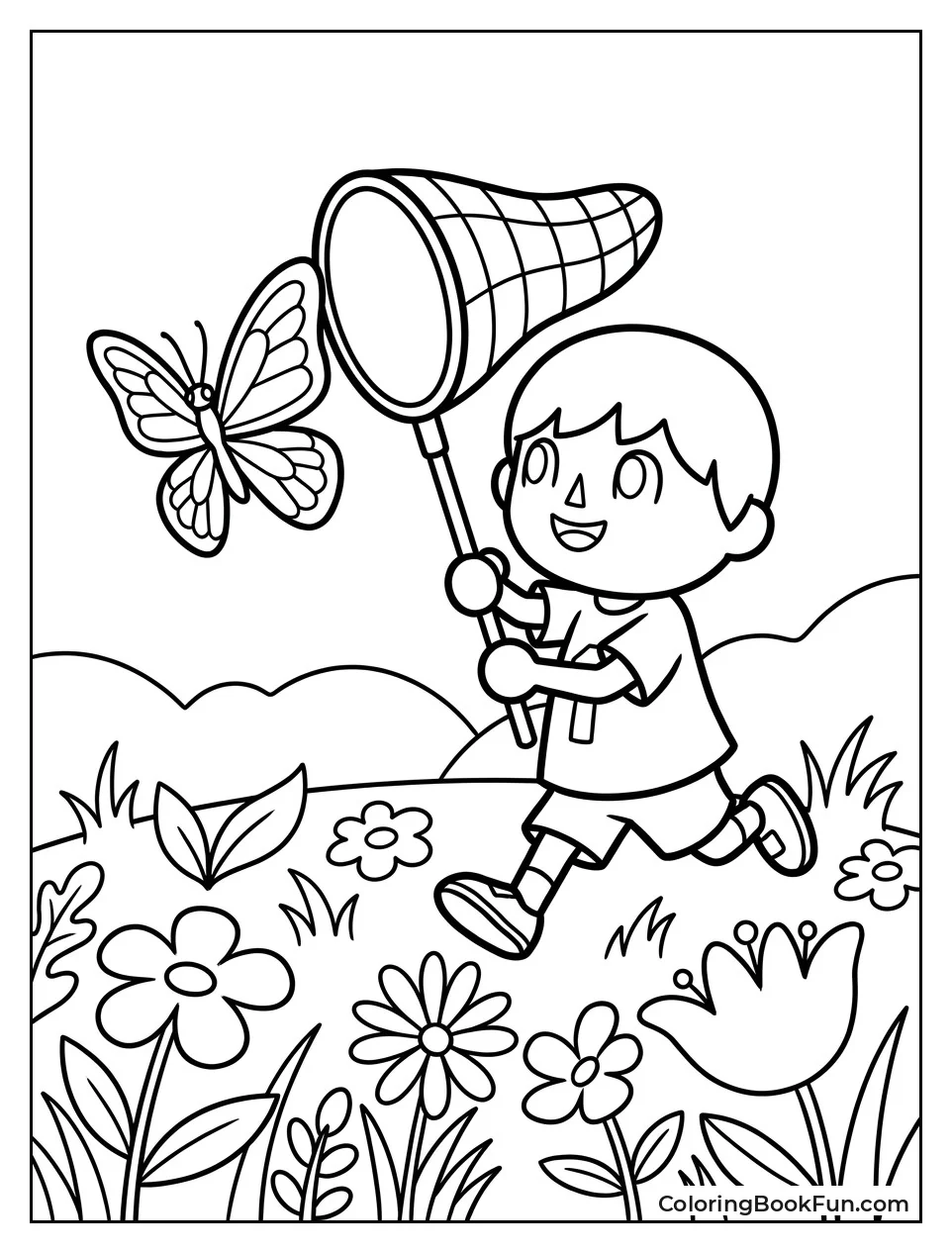 Chasing a Colorful Butterfly