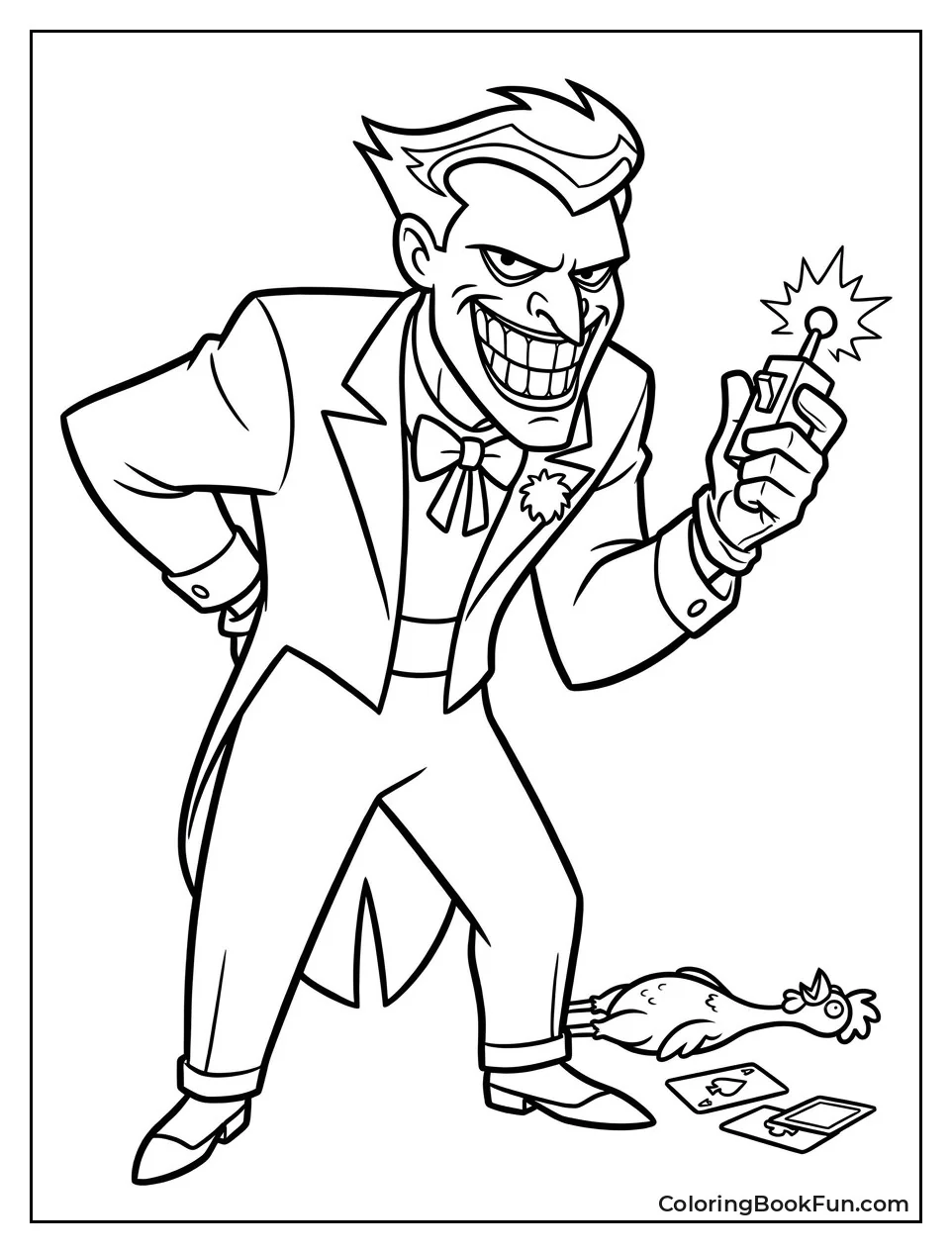 Joker Holds Joy Buzzer Tight