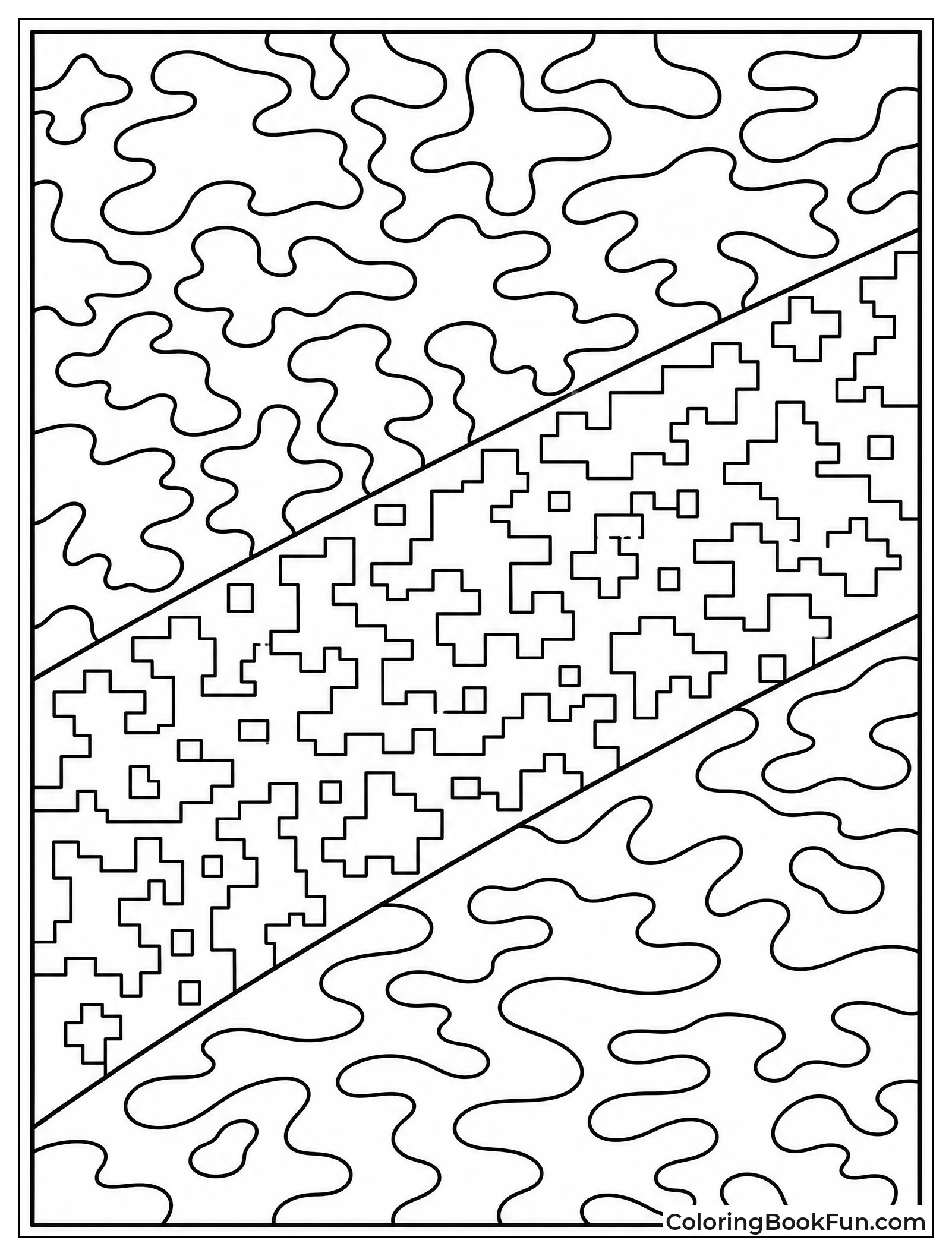 Different Camouflage Patterns to Color