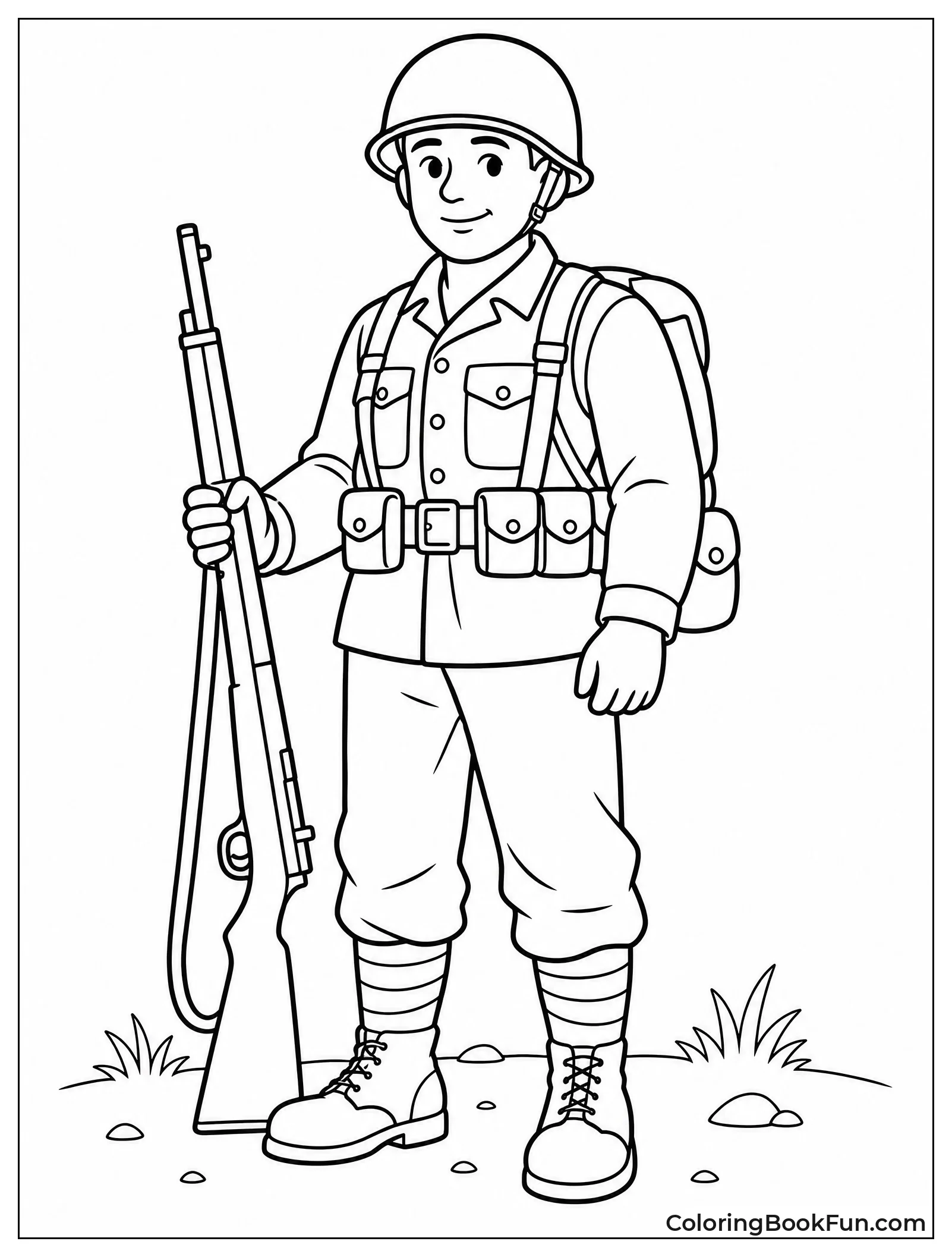 World War Two Soldier with Rifle