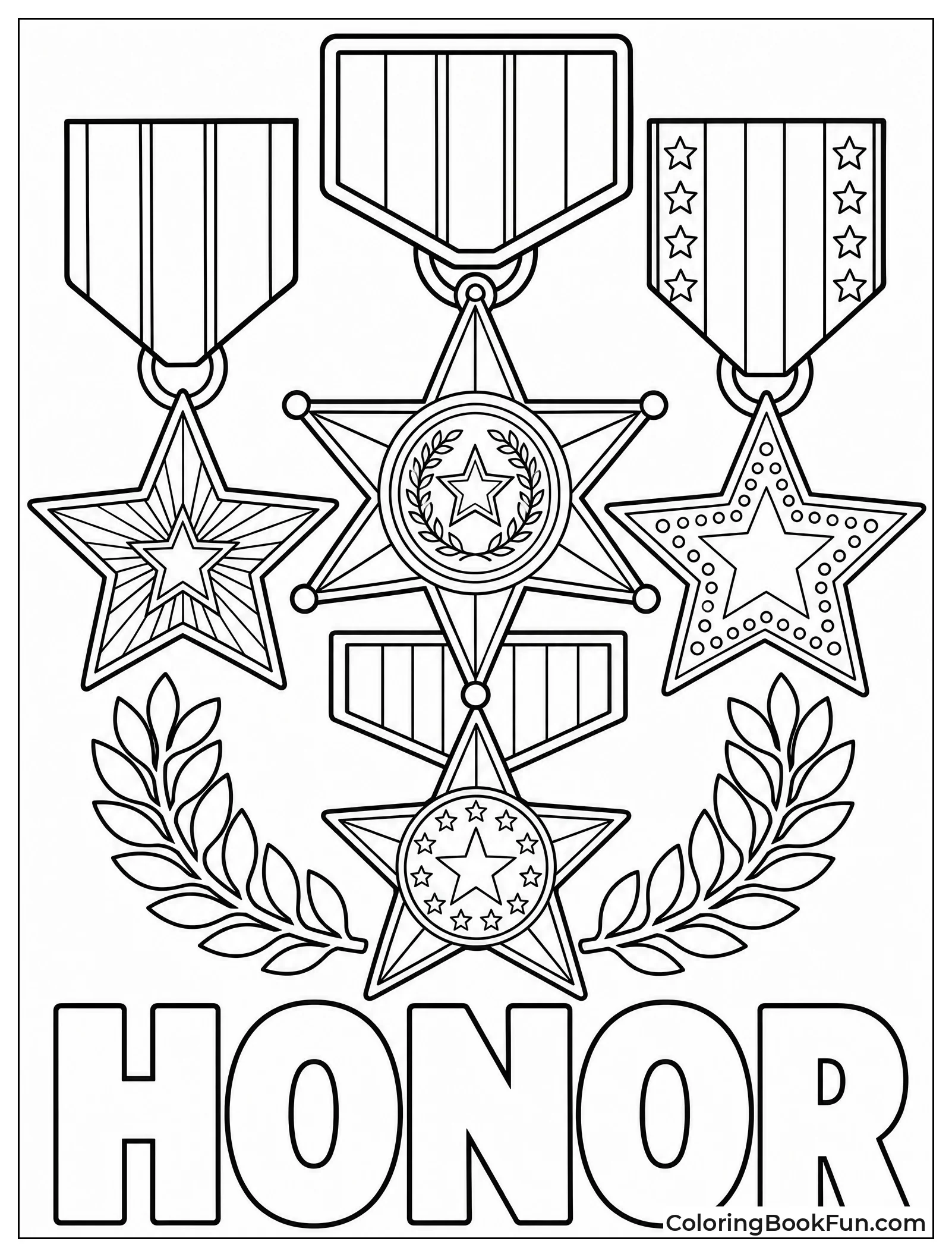Collection of Military Medals and Ribbons