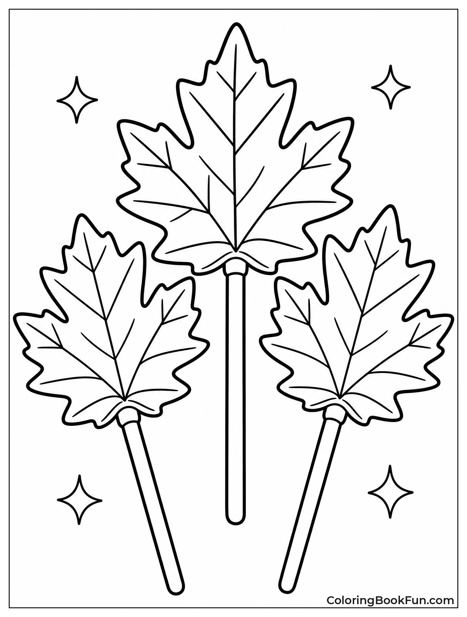 Maple Leaf Shaped Lollipops
