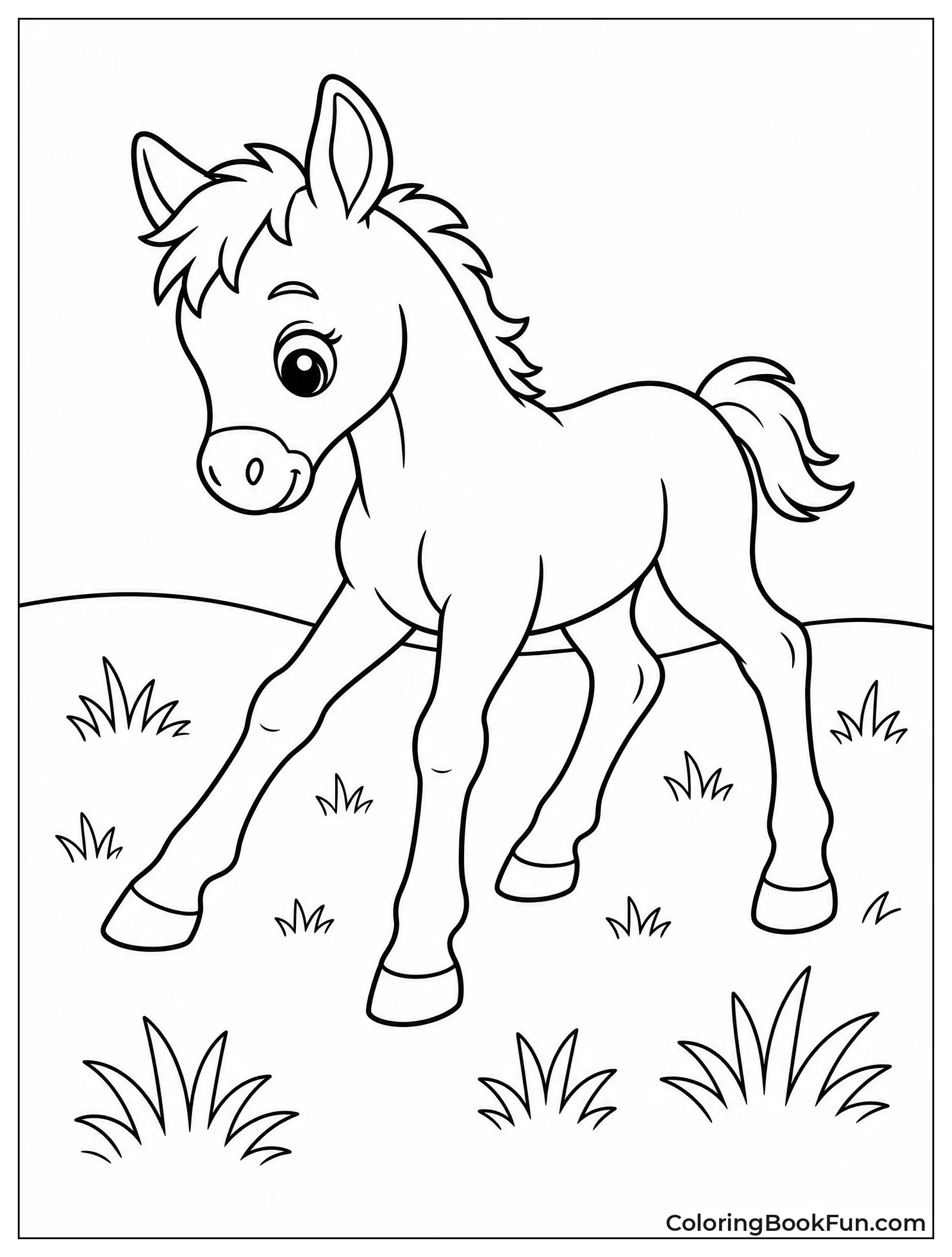 Foal Tries to Stand Up