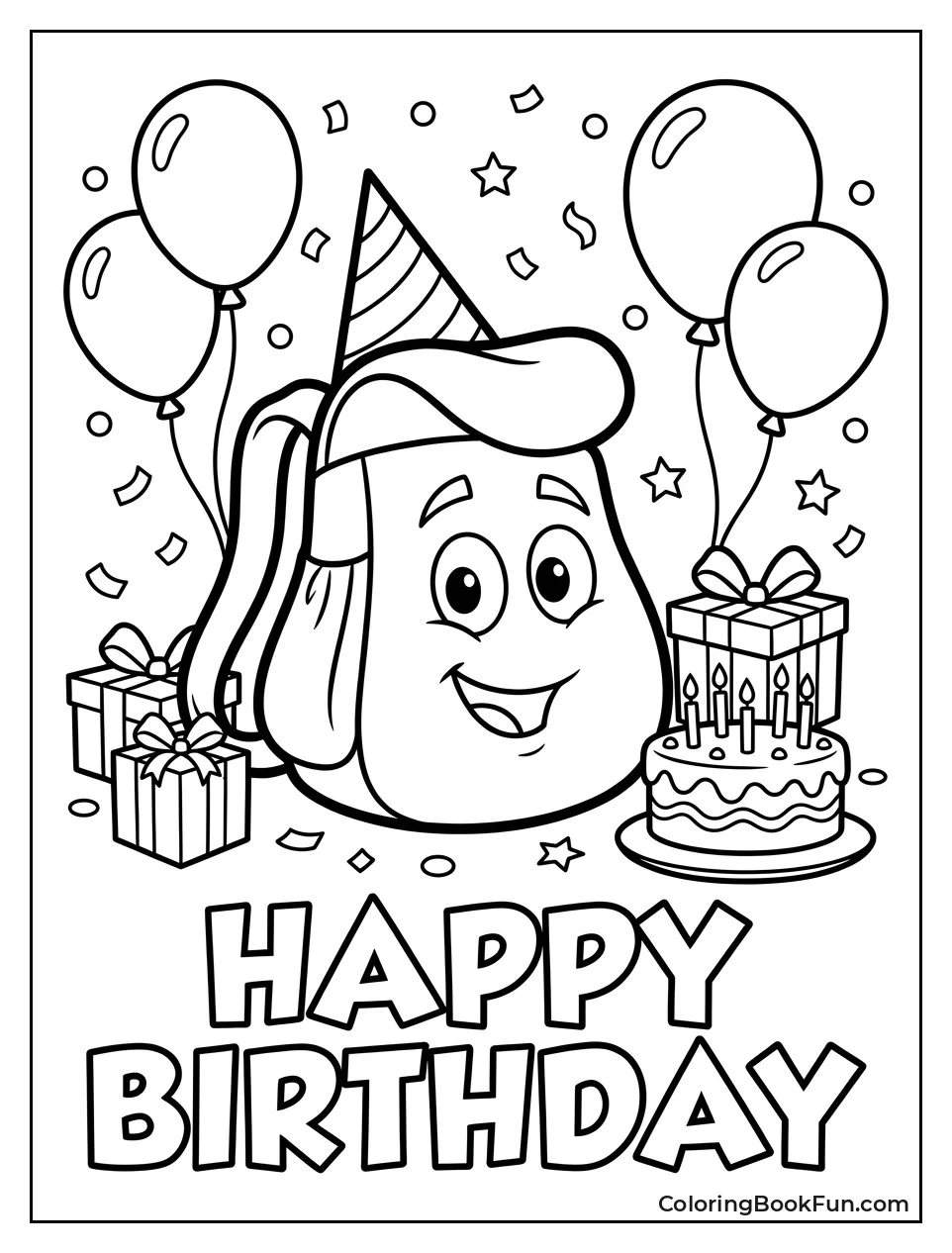 Backpack Celebrates Birthday with Cake