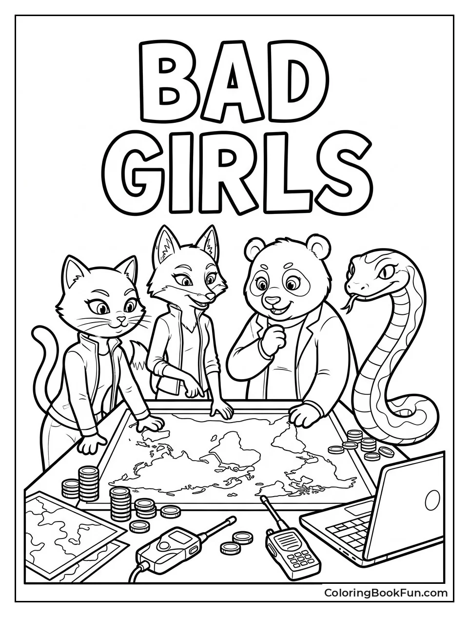 Bad Girls Plot in Secret Lair
