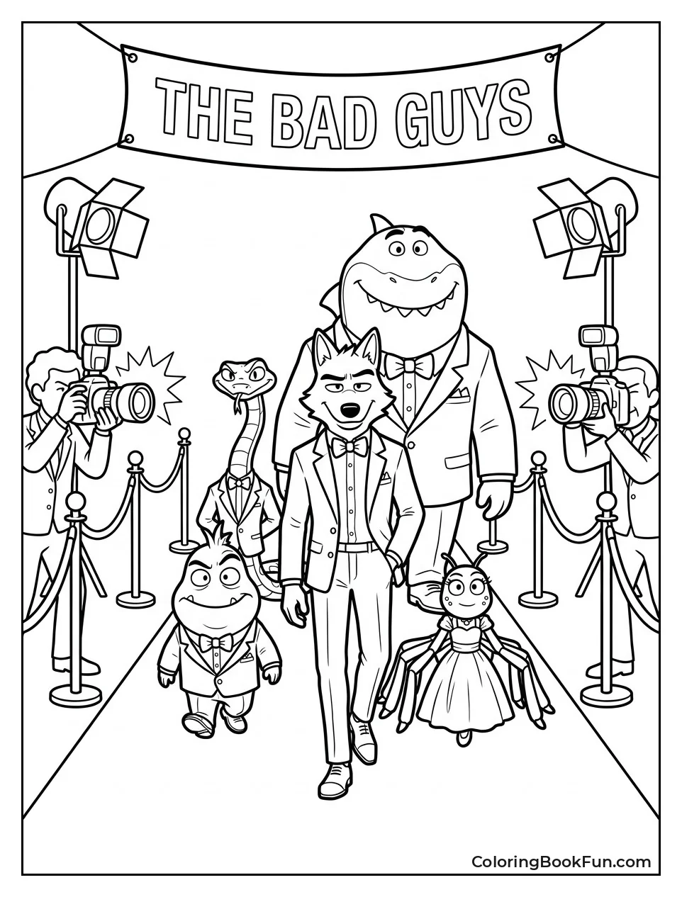 Gang Walks Fancy Red Carpet