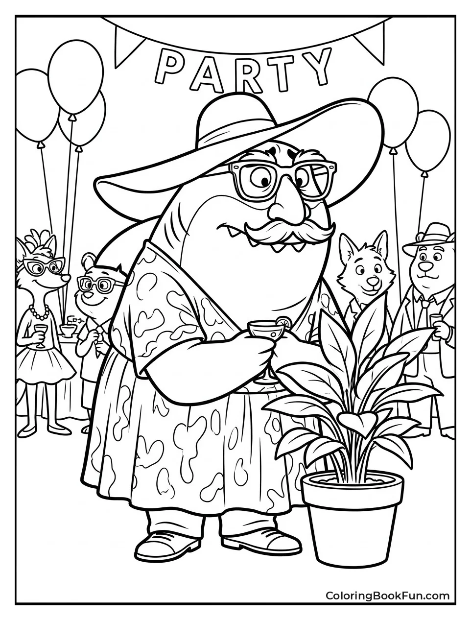 Shark Wears Silly Party Disguise