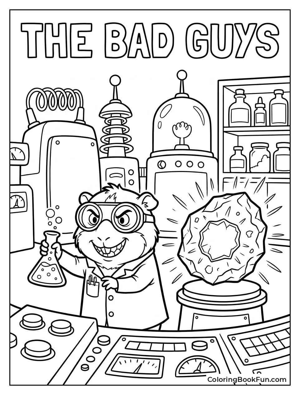 Guinea Pig Grins in Evil Lab