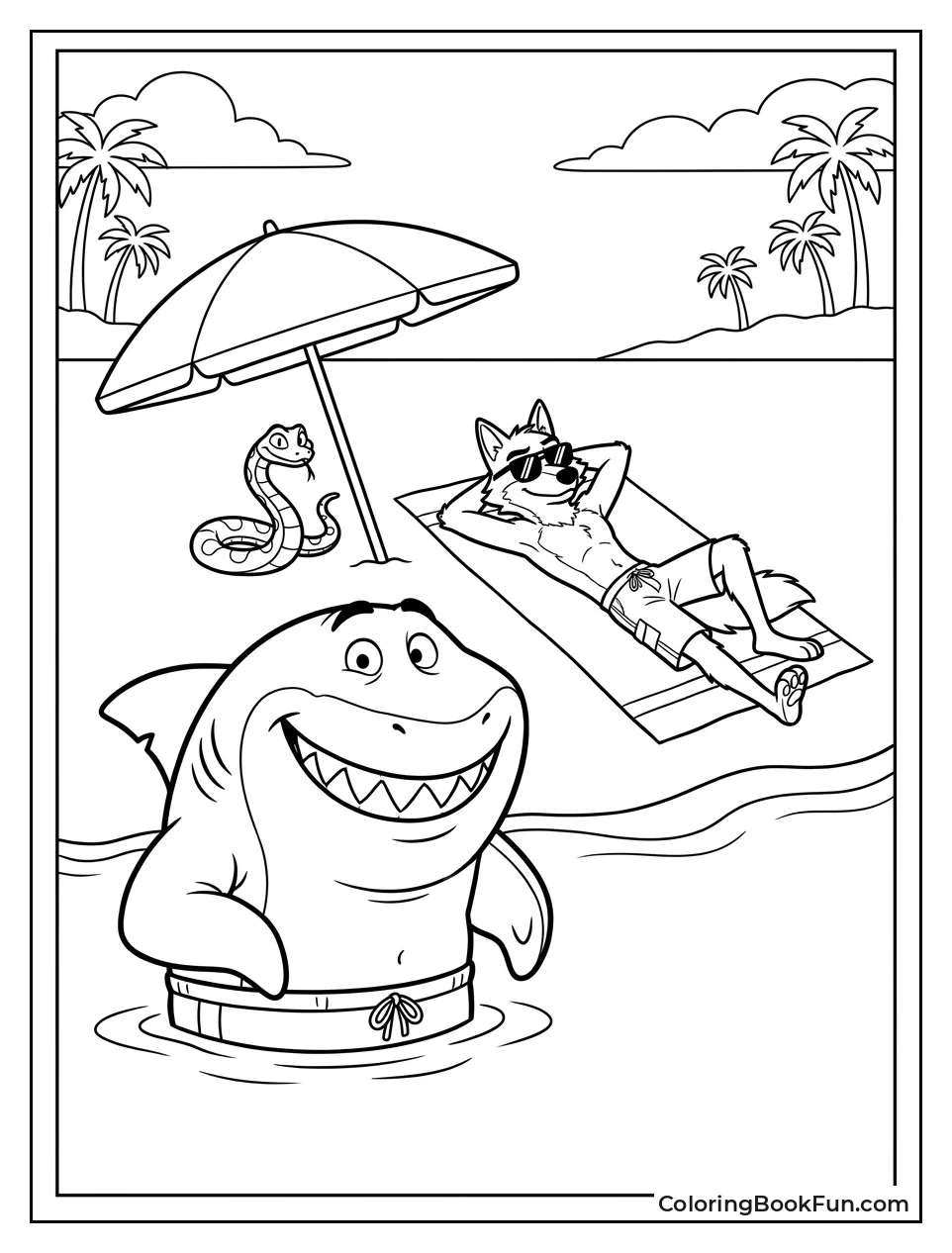 Crew Hangs Out at Beach