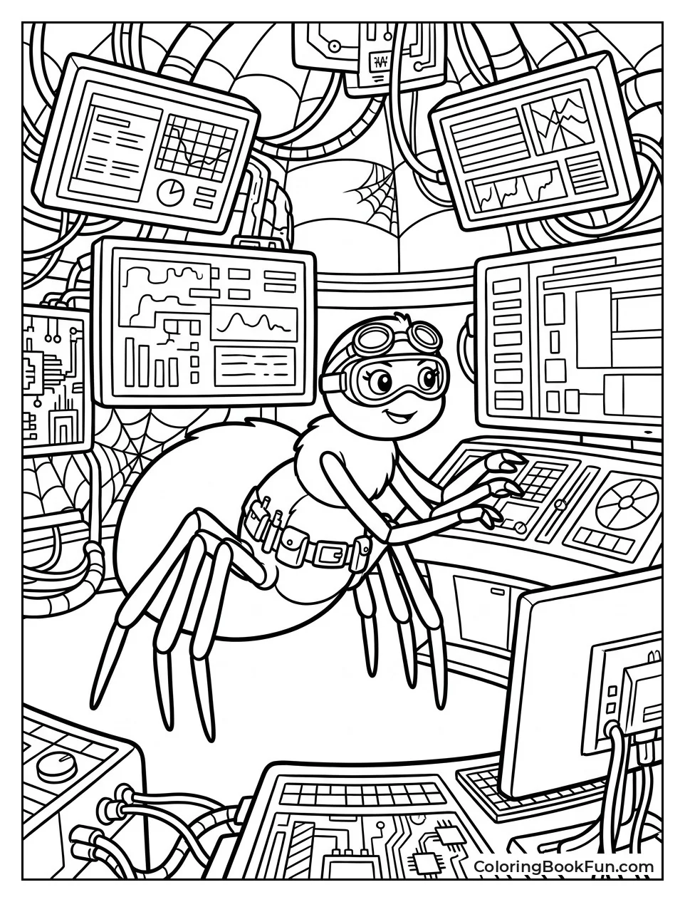 Tarantula Works in Tech Lair