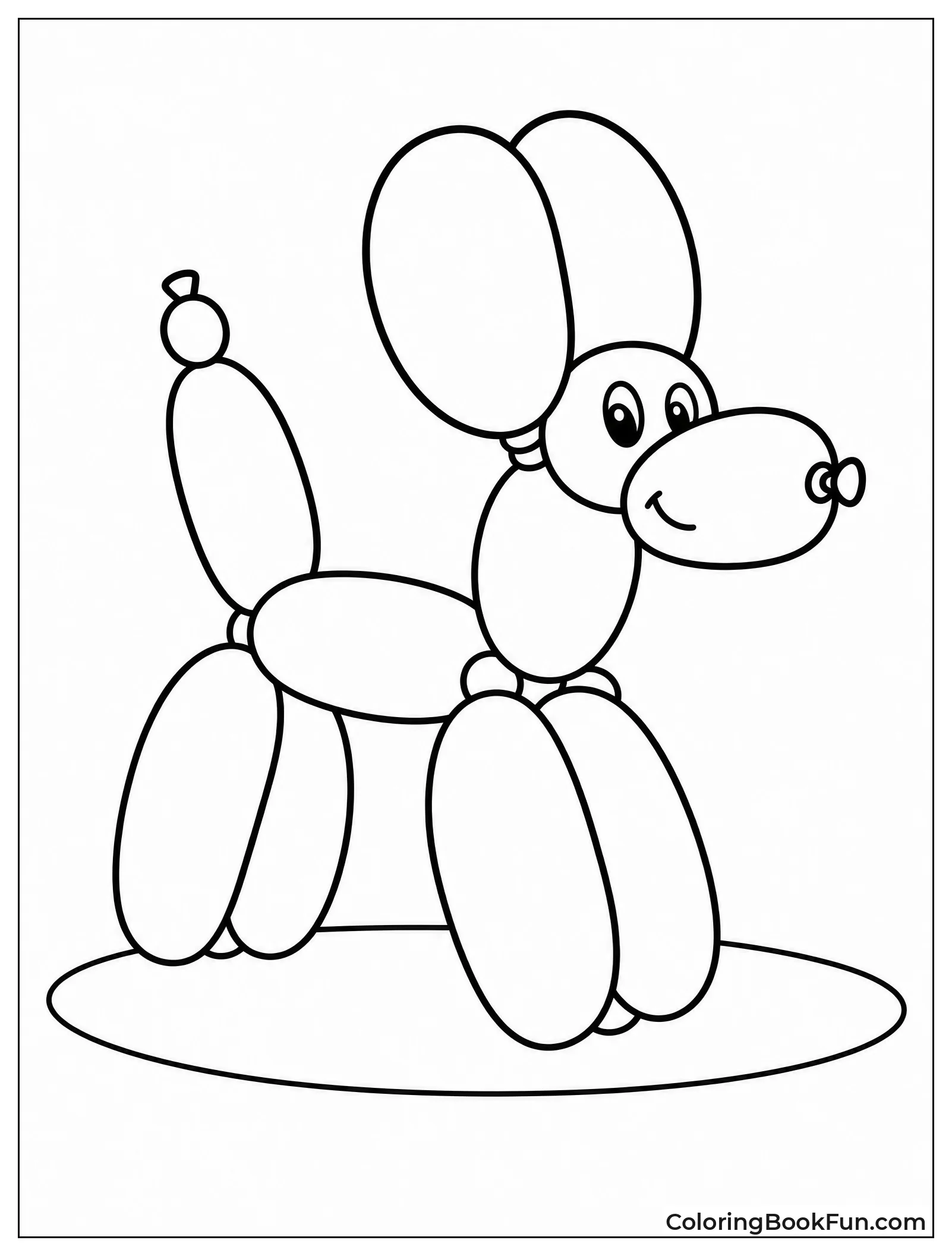 Balloon Dog Twisted into Shape