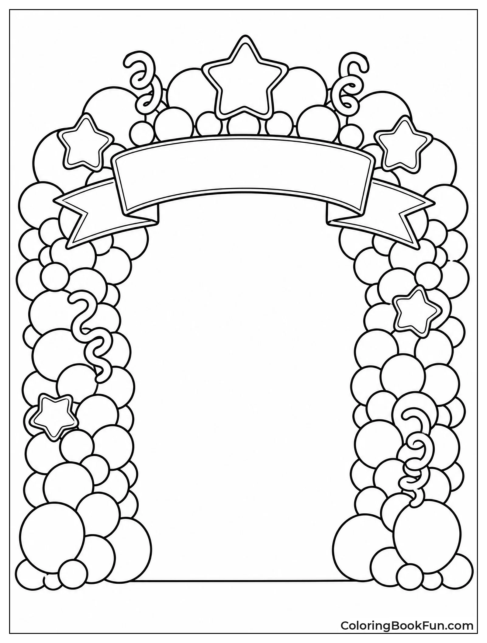 Colorful Balloon Arch for Party