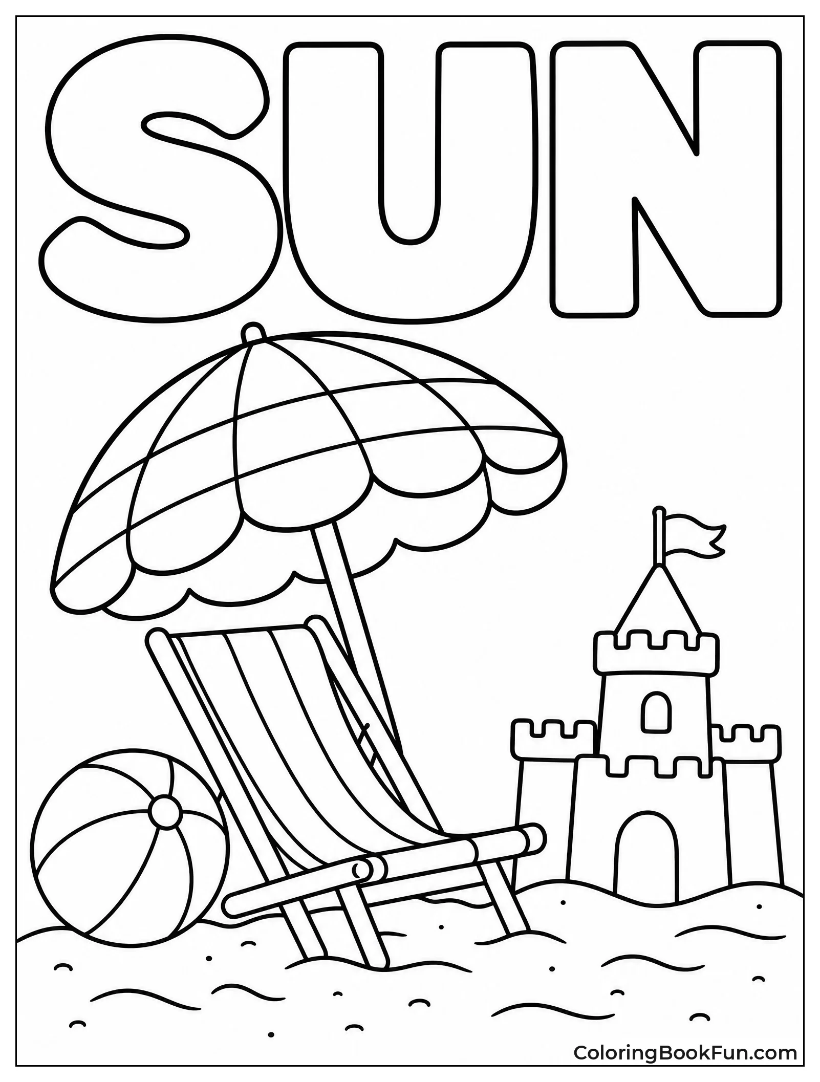 Beach Umbrella Shades Lounge Chair