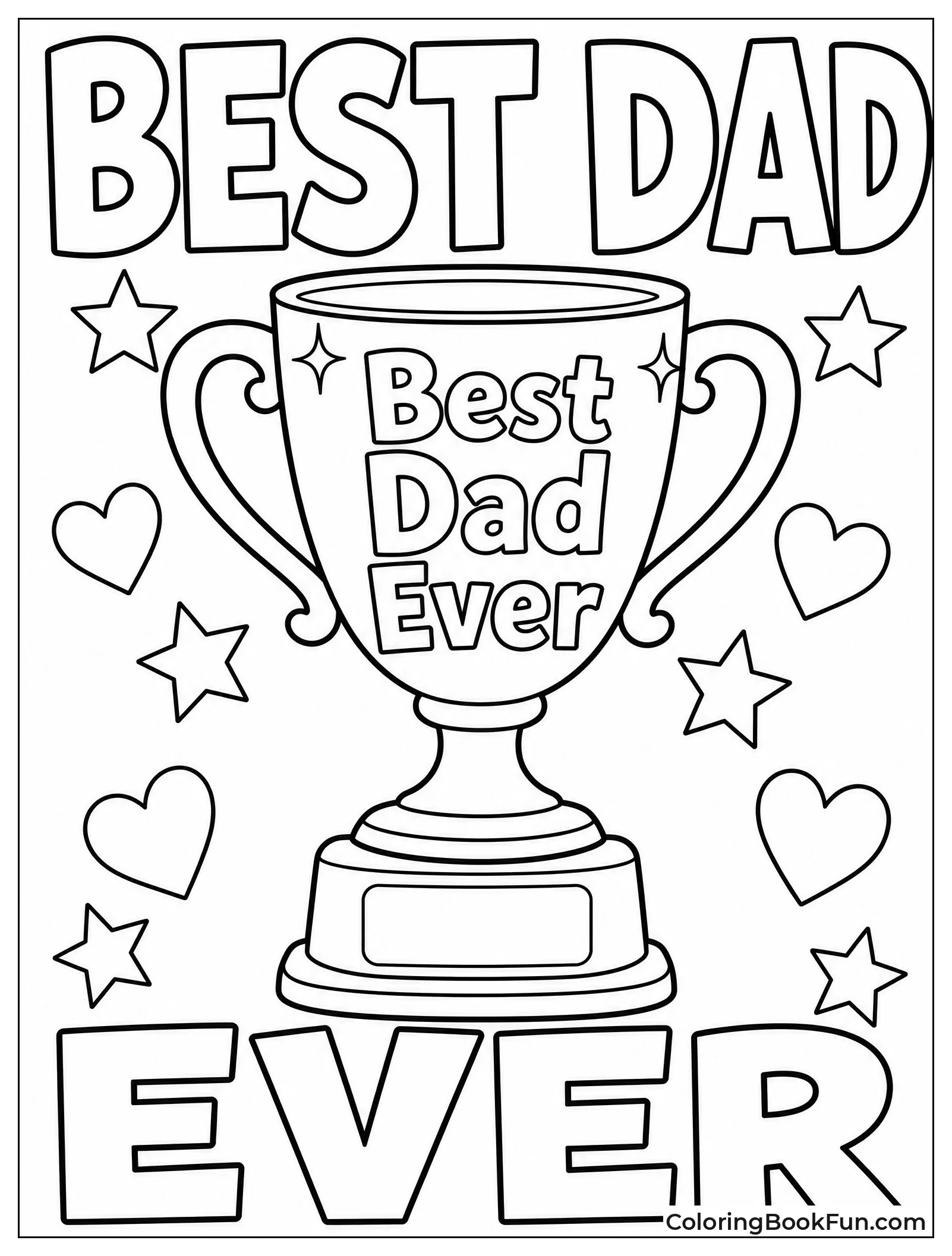 Best Dad Ever Trophy