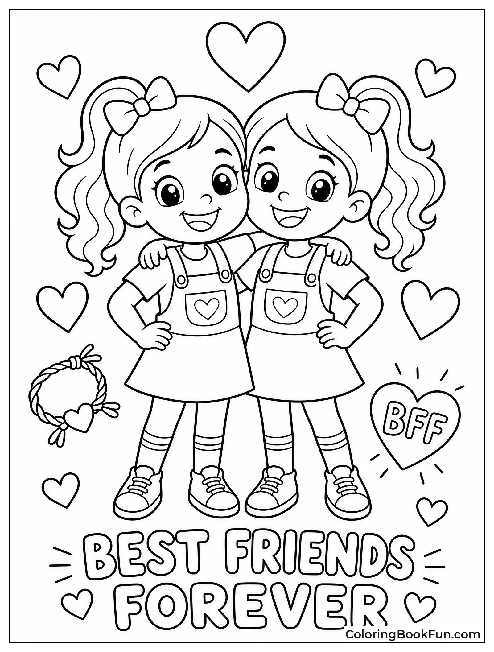 Friends Wear Matching Outfits and Pose