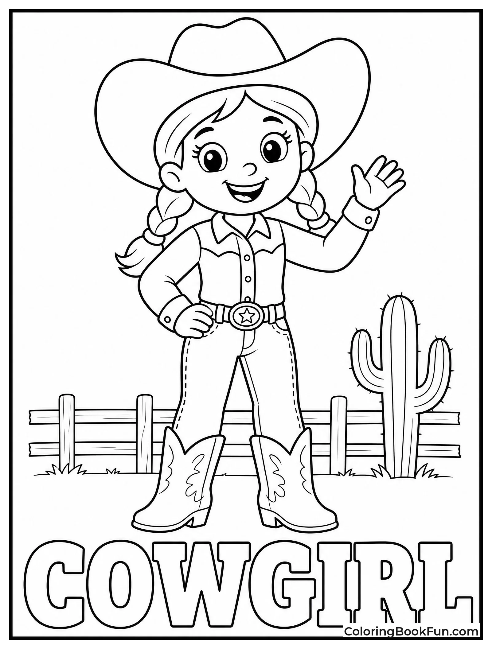 Big Bold Cowgirl Standing Tall