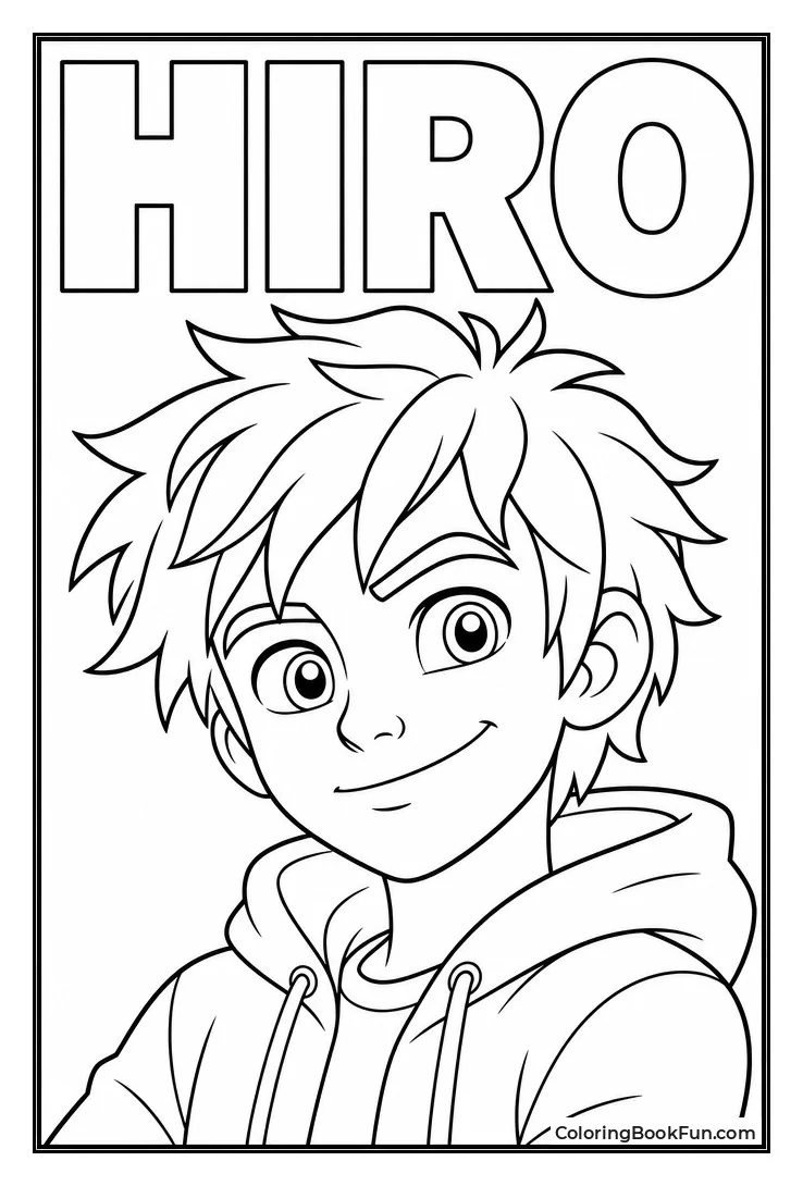Hiro Smiles in His Hoodie