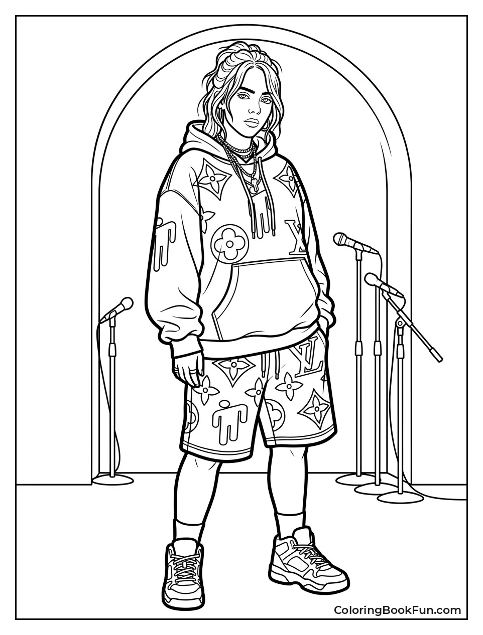 Billie Showing Off Baggy Clothes