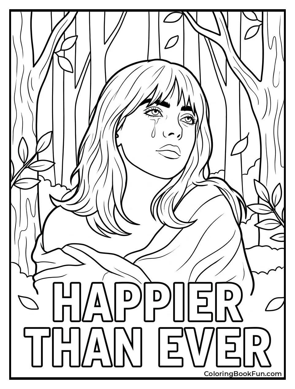 Billie in Forest Album Scene