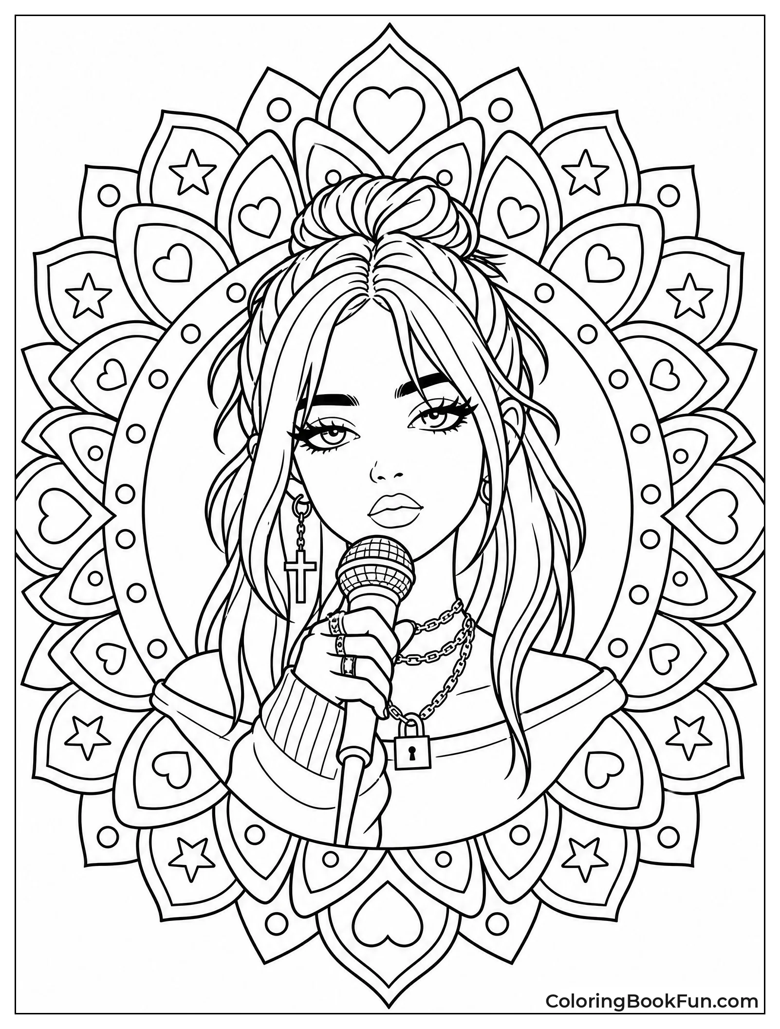 Billie Face in Mandala