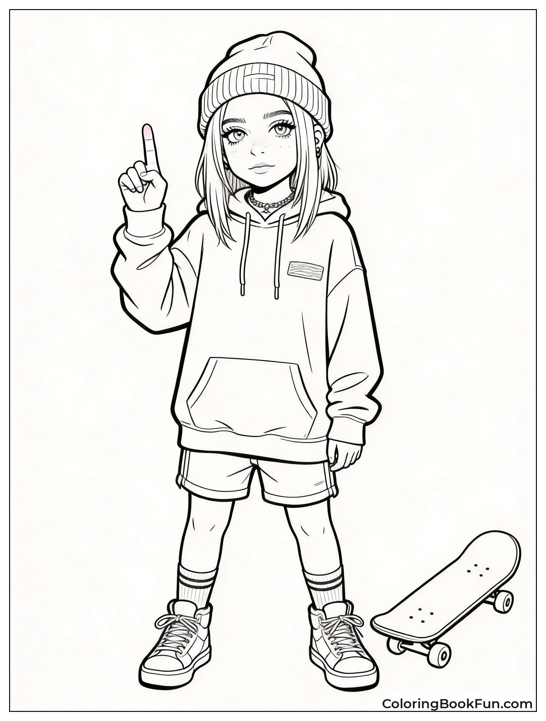 Billie in Skater Pose