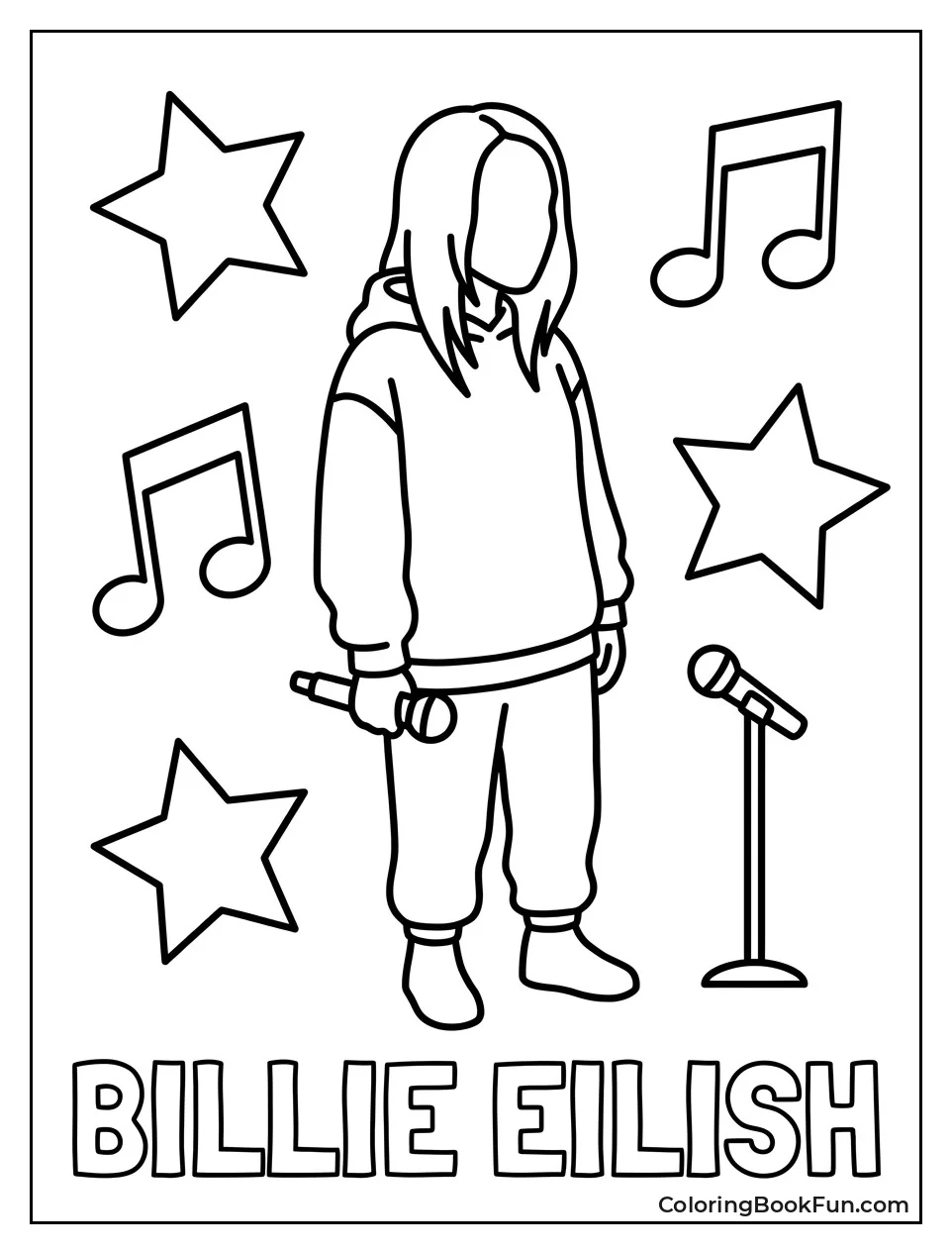 Simple Silhouette of Billie