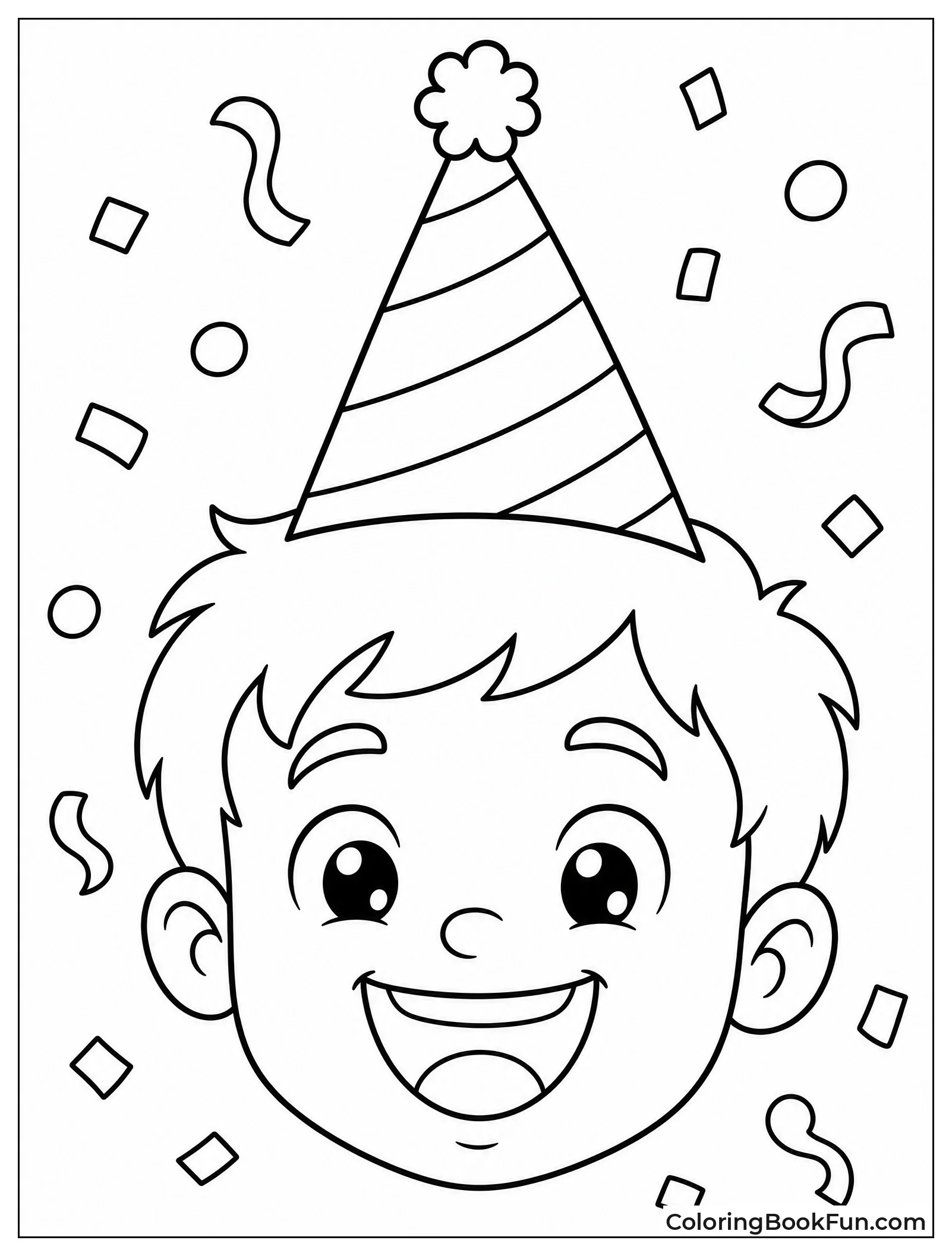 Happy Child at Birthday Party