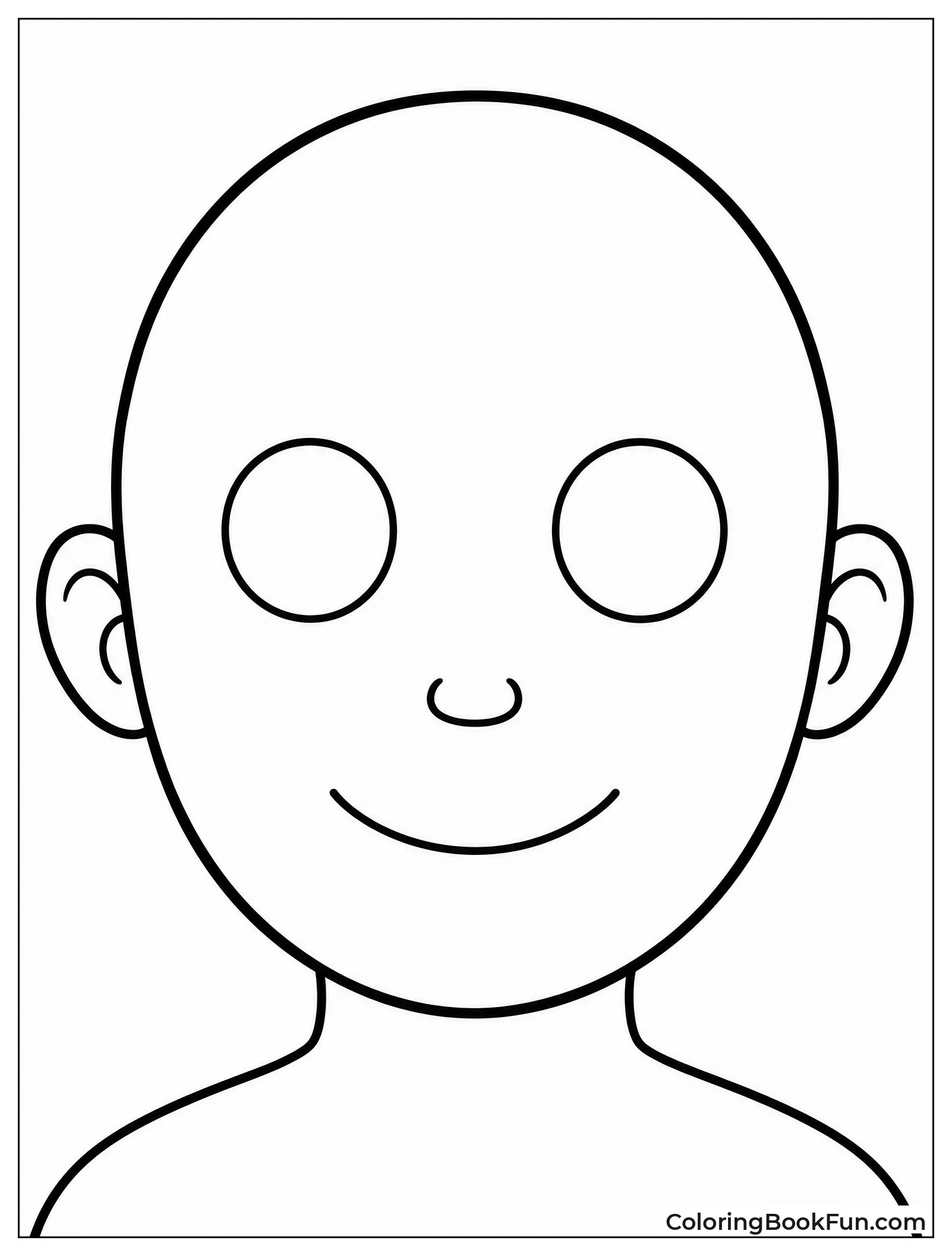 Blank Face Ready for Emotions