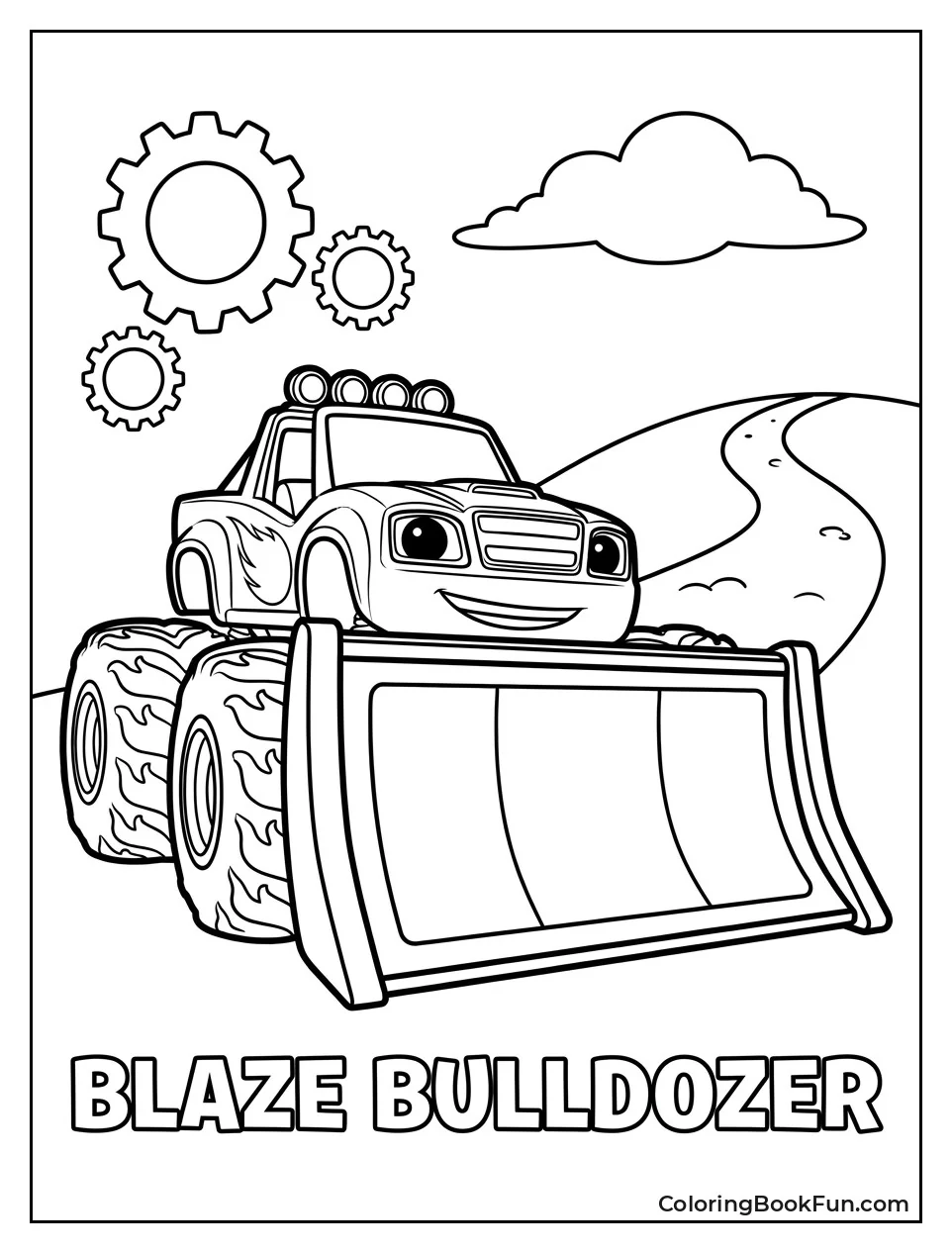 Blaze Works as Bulldozer