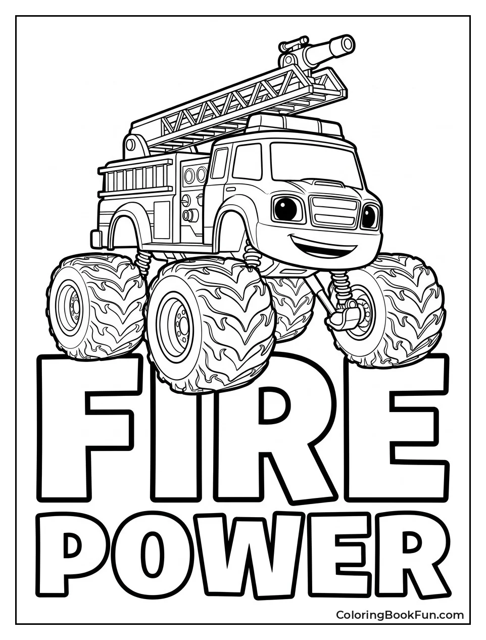 Blaze Transforms into Fire Truck