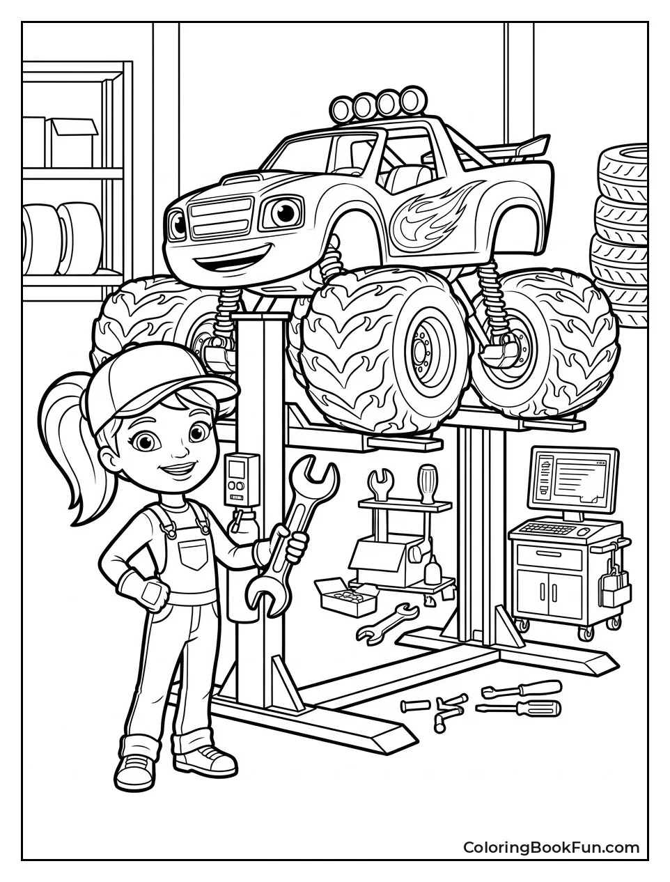 Gabby Fixes Blaze in Shop