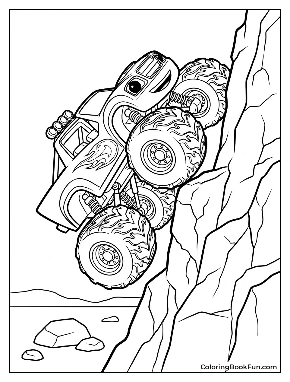 Blaze Climbs Wall with Sticky Tires