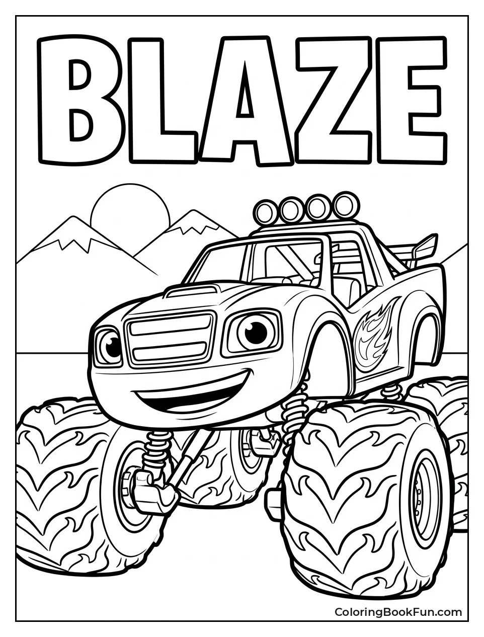 Blaze Smiles with Flame Decals