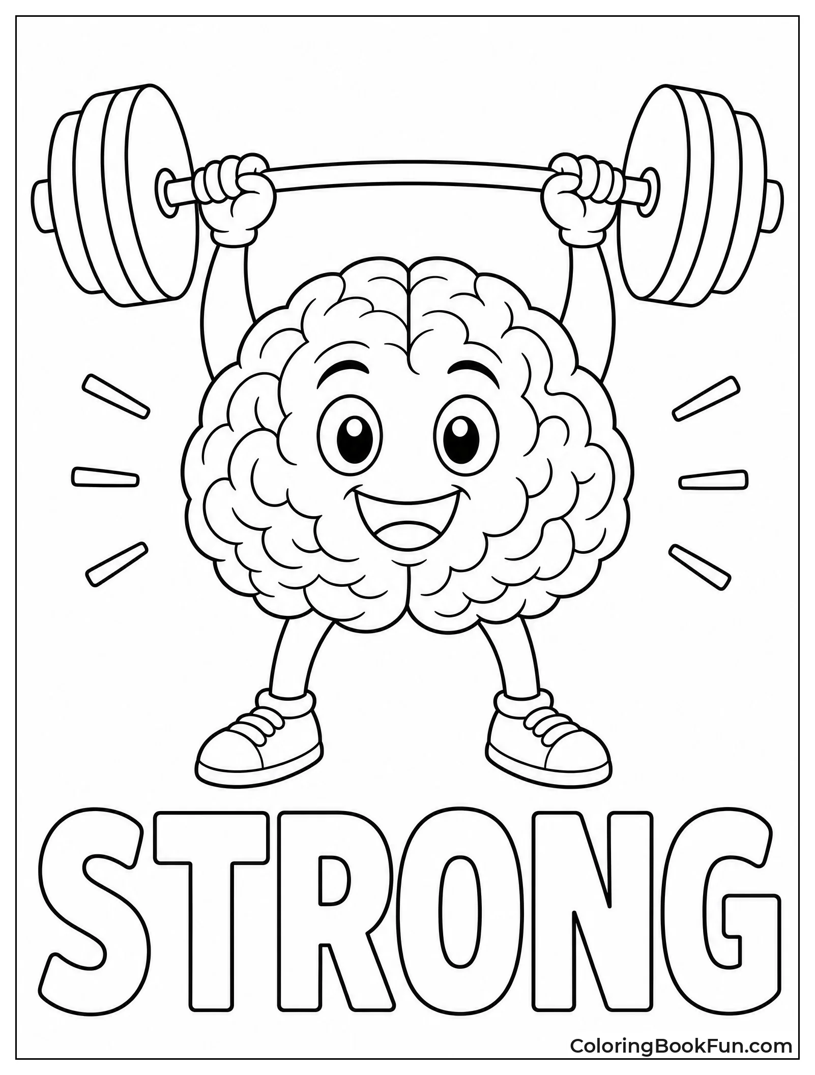 Brain Lifting Weights at Gym
