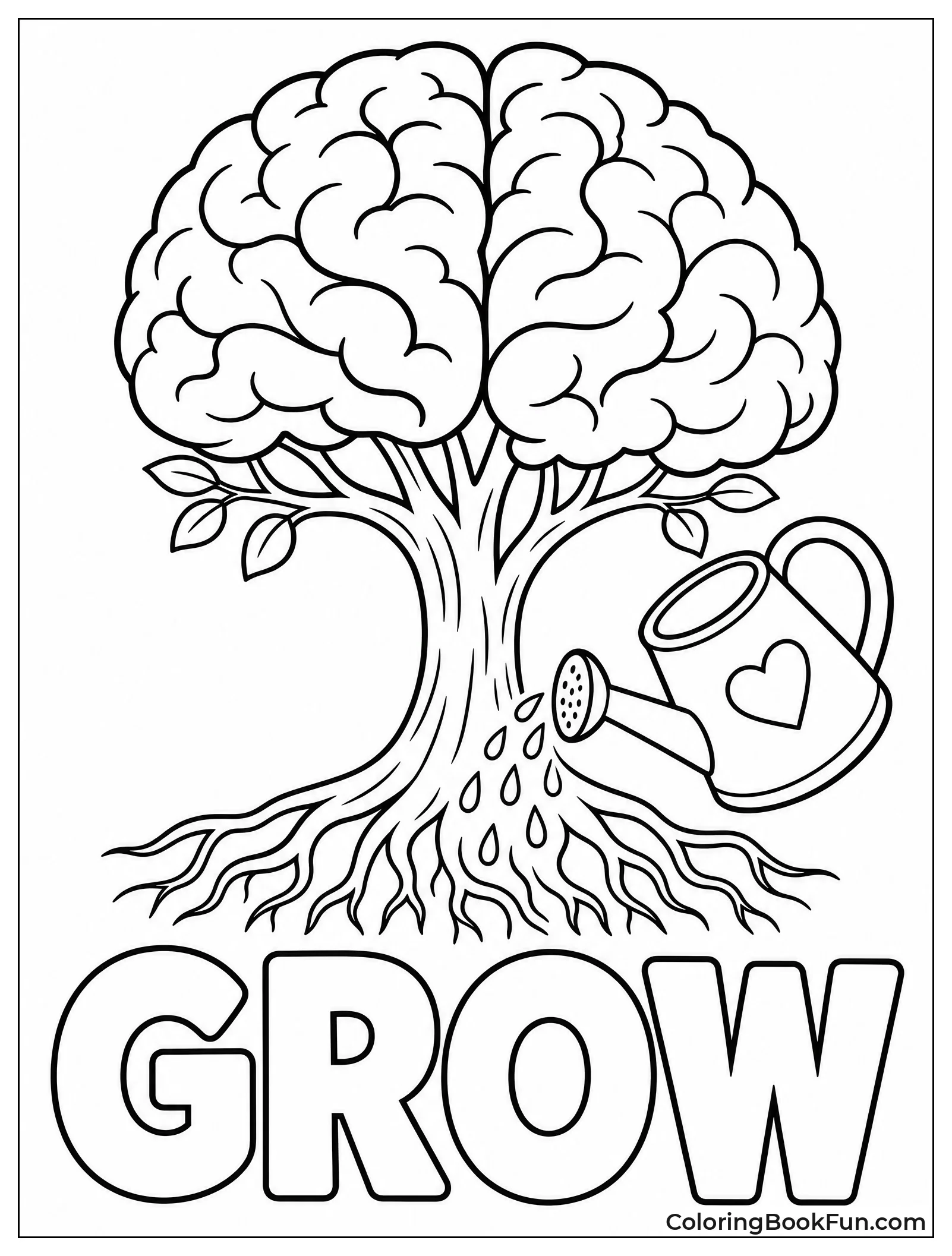 Brain Shaped Tree Growing Strong