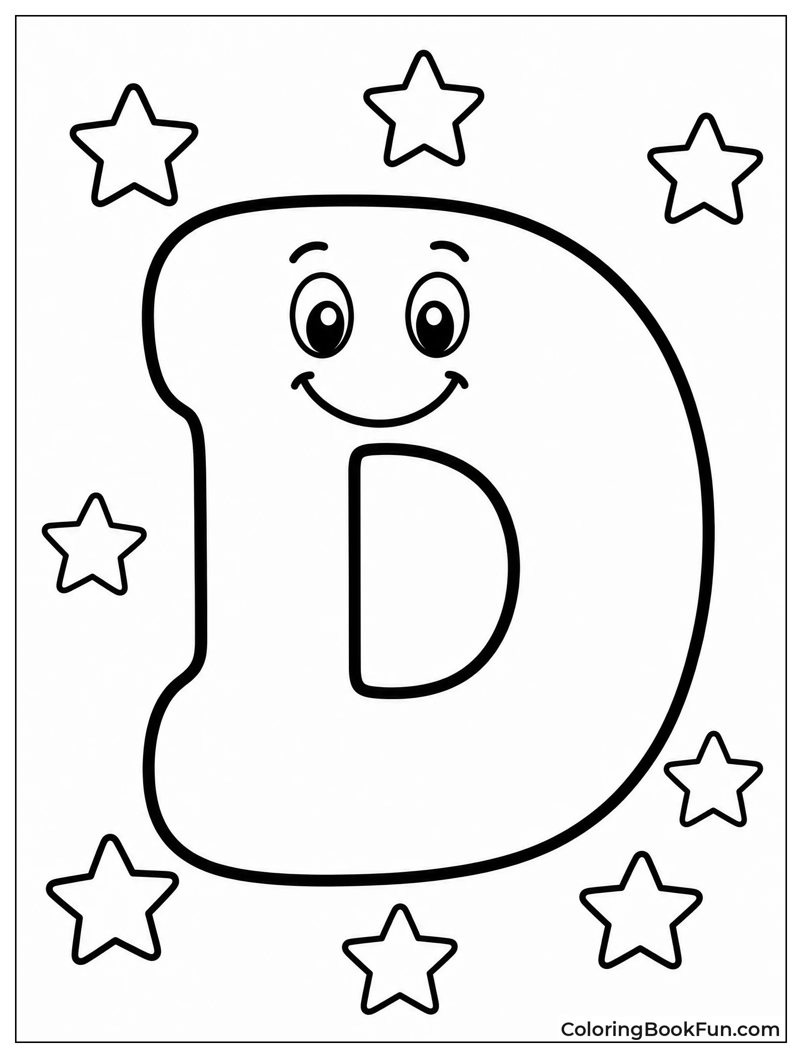 Bubble D Smiles with Stars