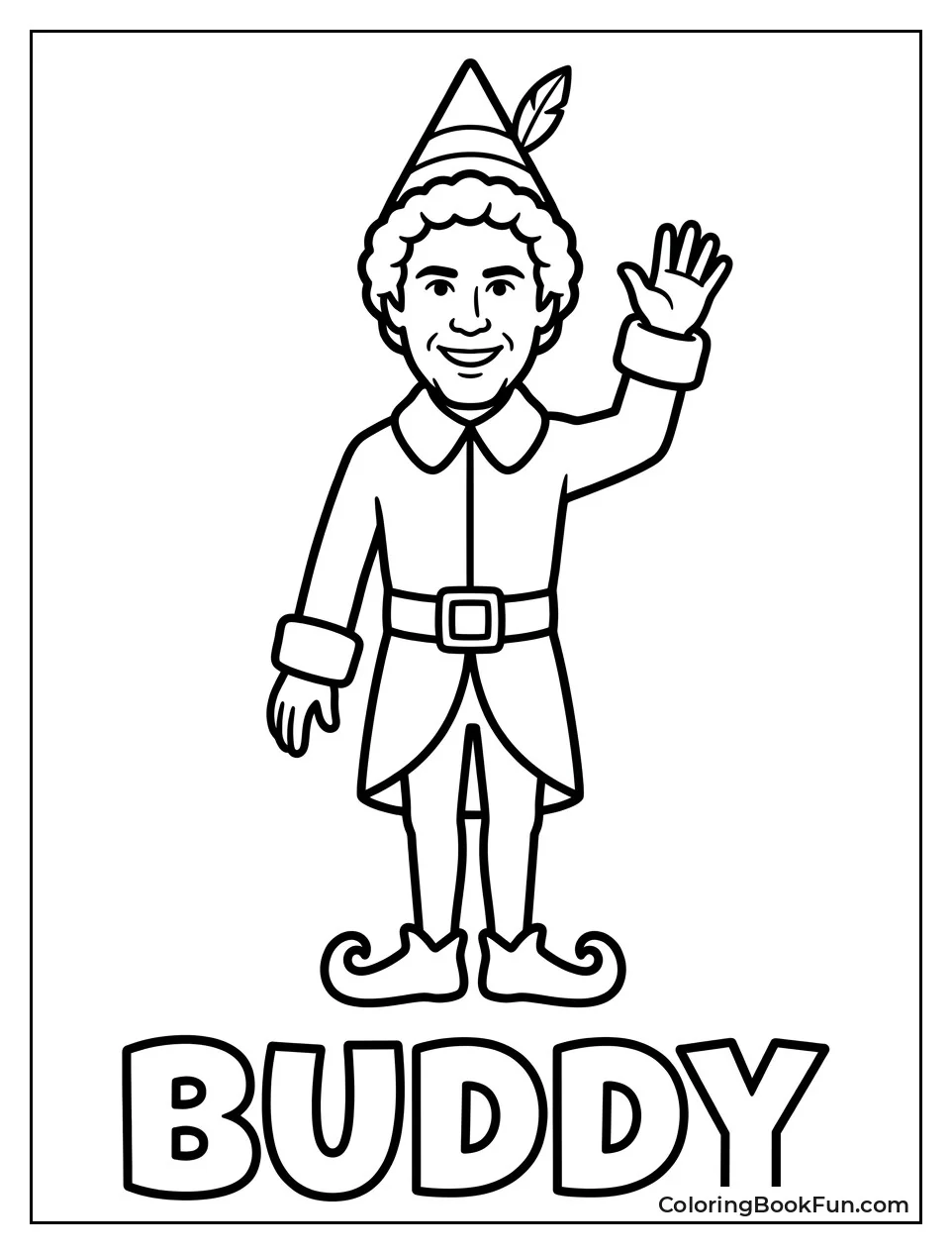 Buddy Smiling and Waving Hello