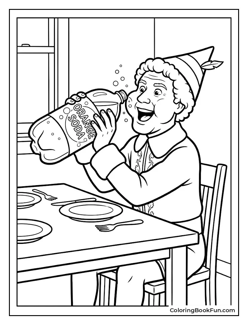 Buddy Drinking a Giant Soda