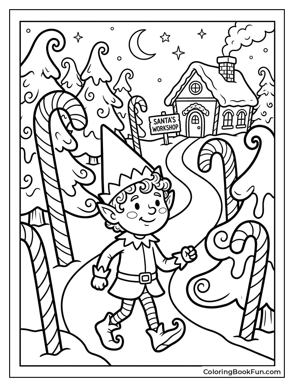 Buddy in Candy Cane Forest