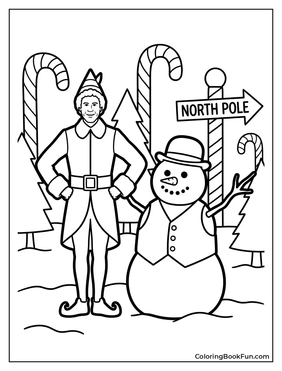 Buddy with Leon the Snowman