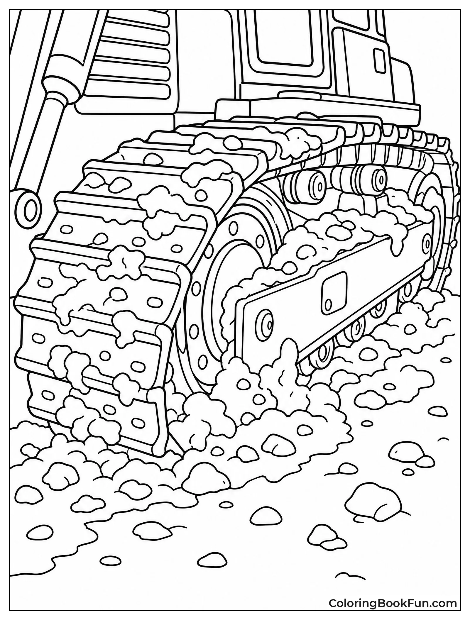 Close Up of Muddy Tracks