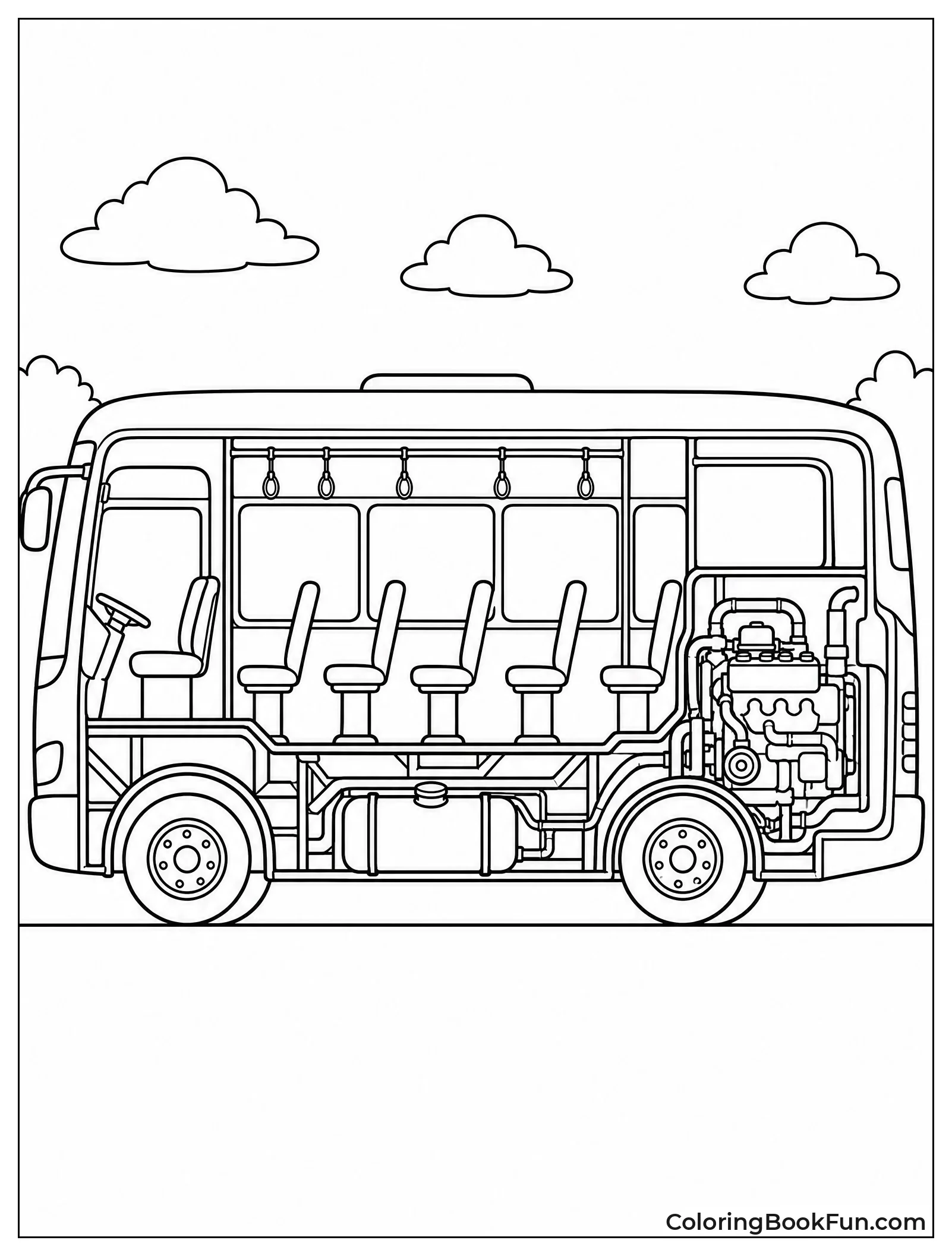 Bus Engine Shows Inside Parts
